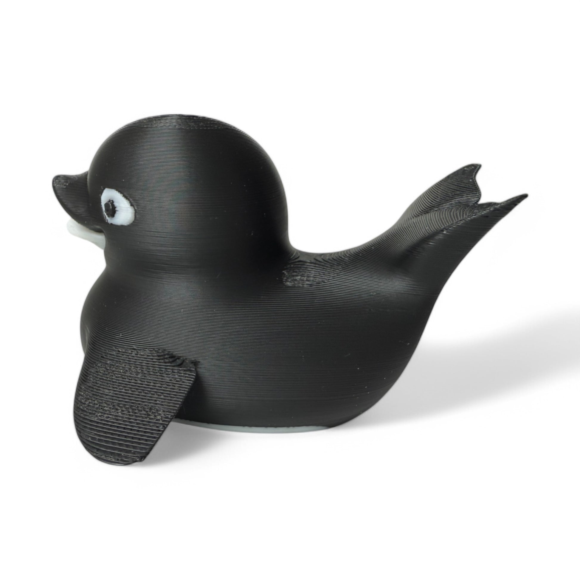 Orca Duck – 3D-Printed Black & White Duck Collectible with Ocean-Inspired Killer Whale Style 3D-Printed Duck - Jeep Accessory - Rubber Duck - Great for ducking
