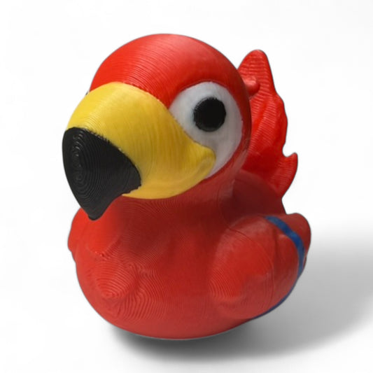 Parrot Duck – Colorful Tropical Bird-Inspired Duck for Jeep & Gift Lovers 3D-Printed Duck - Jeep Accessory - Rubber Duck - Great for ducking