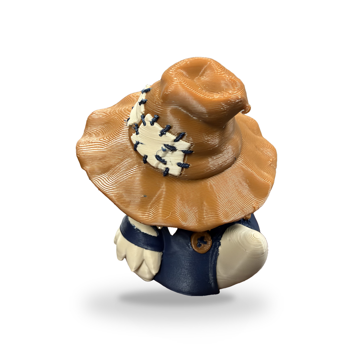 Patchwork Scarecrow Duck - 3D Printed Collectible Desk and Dashboard Decor Gift 3D-Printed Duck - Jeep Accessory - Rubber Duck - Great for ducking