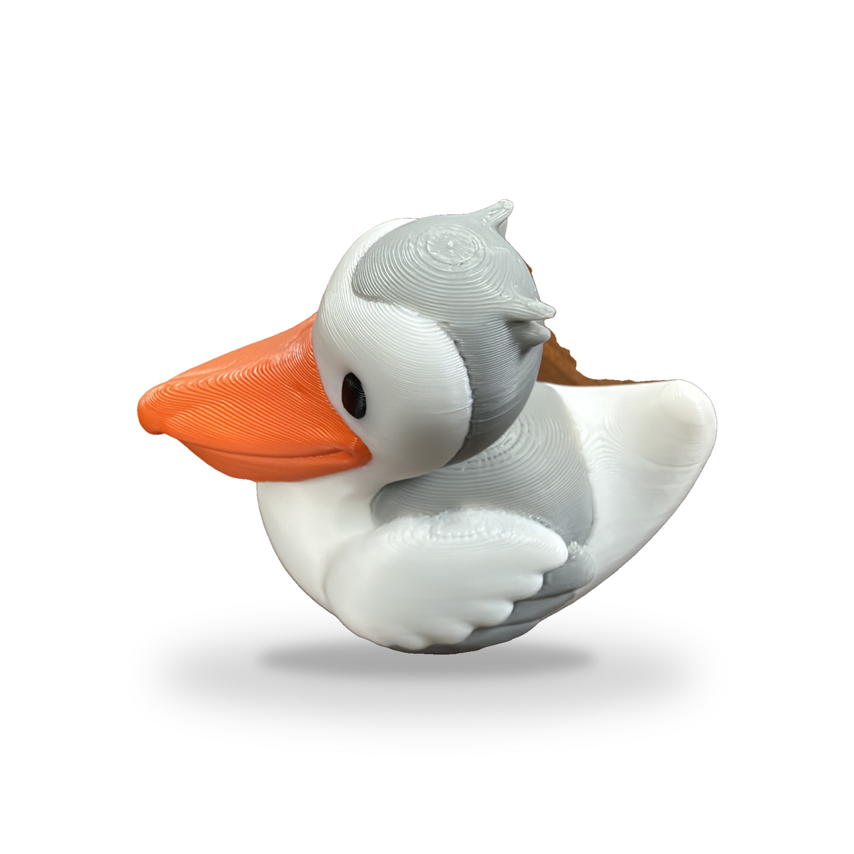 Pelican Duck - 3D Printed Collectible Desk and Dashboard Decor Gift 3D-Printed Duck - Jeep Accessory - Rubber Duck - Great for ducking