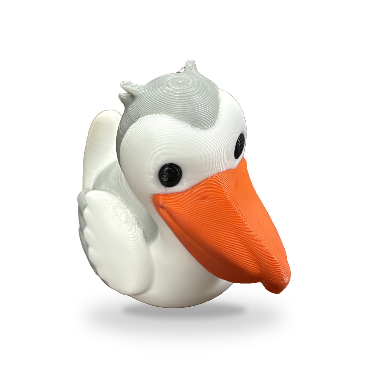 Pelican Duck - 3D Printed Collectible Desk and Dashboard Decor Gift 3D-Printed Duck - Jeep Accessory - Rubber Duck - Great for ducking