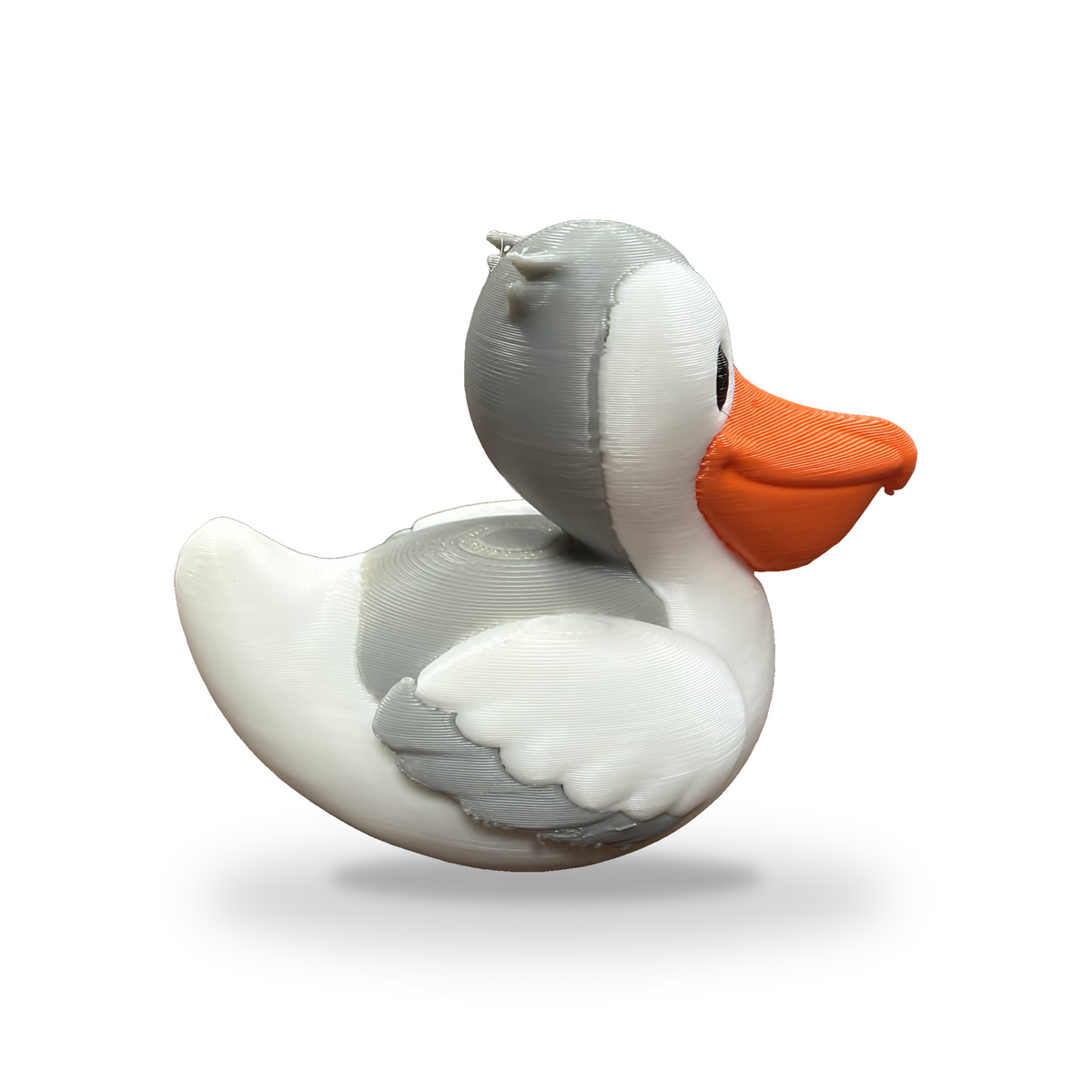 Pelican Duck - 3D Printed Collectible Desk and Dashboard Decor Gift 3D-Printed Duck - Jeep Accessory - Rubber Duck - Great for ducking