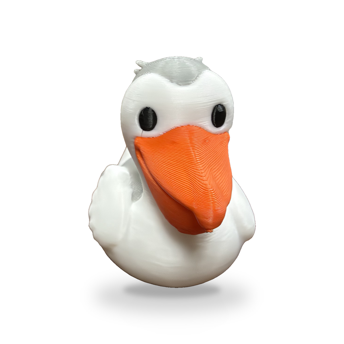 Pelican Duck - 3D Printed Collectible Desk and Dashboard Decor Gift 3D-Printed Duck - Jeep Accessory - Rubber Duck - Great for ducking
