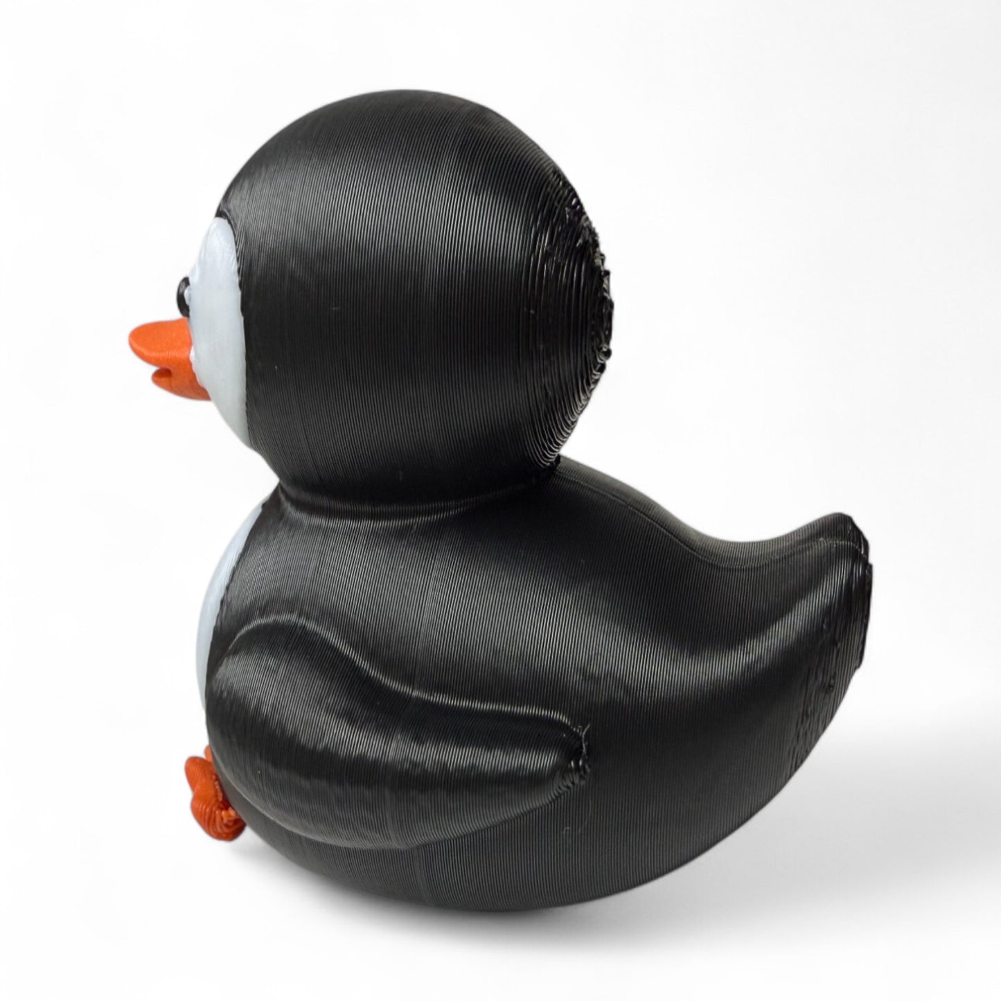 Penguin Duck – 3D-Printed Arctic-Inspired Duck with Tuxedo Style and Waddle Charm 3D-Printed Duck - Jeep Accessory - Rubber Duck - Great for ducking