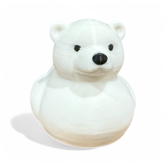 Polar Bear Duck 3D-Printed Duck - Jeep Accessory - Rubber Duck - Great for ducking