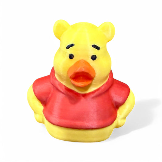 Pooh Bear Duck 3D-Printed Duck - Jeep Accessory - Rubber Duck - Great for ducking