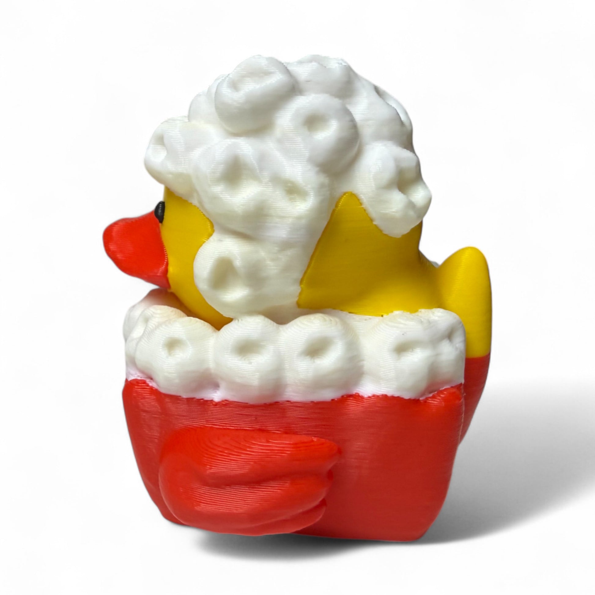 Popcorn and Soda Duck Set – 3D-Printed Snack Duo with Movie Theater Vibes 3D-Printed Duck - Jeep Accessory - Rubber Duck - Great for ducking