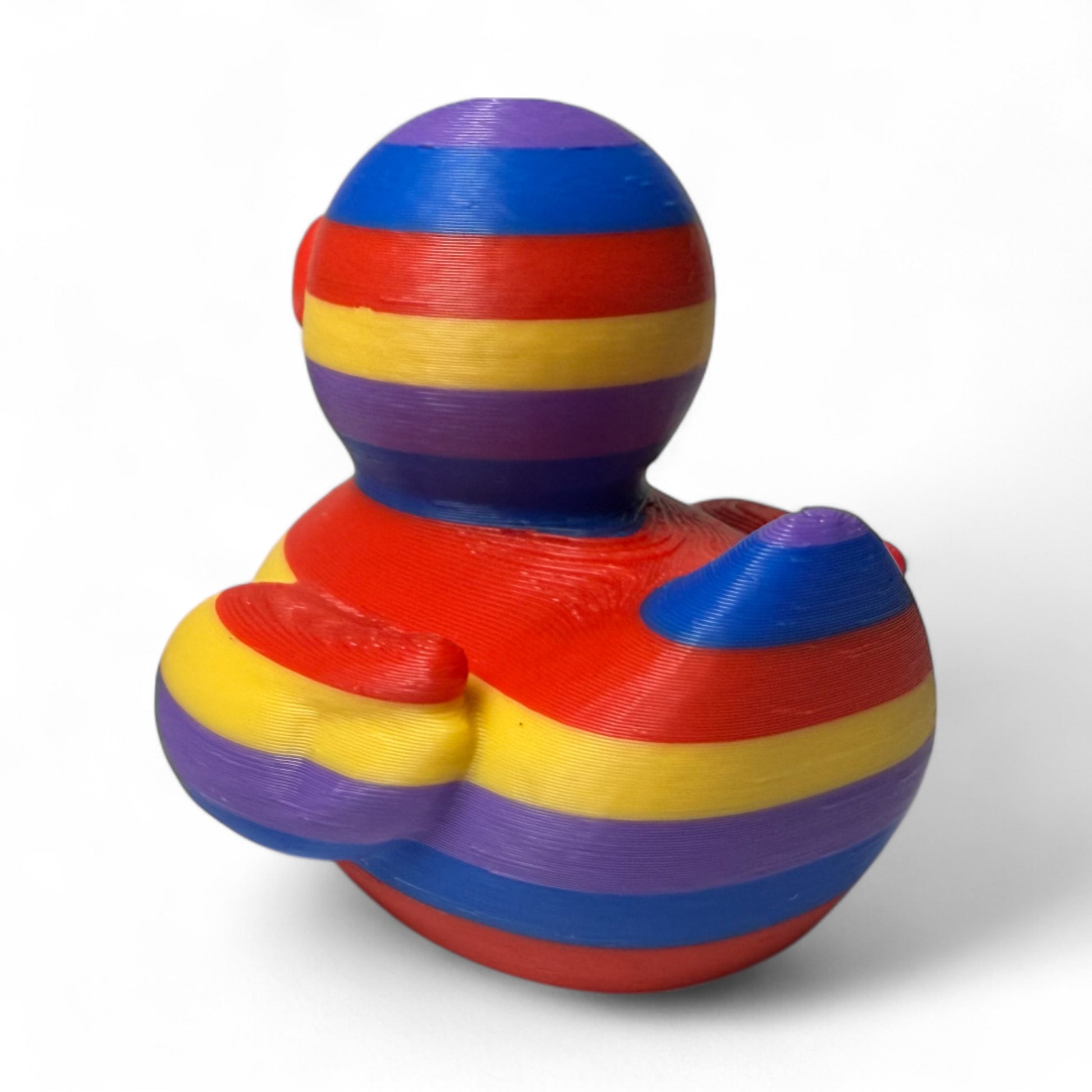 Pride Rainbow Duck – Colorful 3D Duck for Jeep Dash and LGBTQ+ Celebration 3D-Printed Duck - Jeep Accessory - Rubber Duck - Great for ducking
