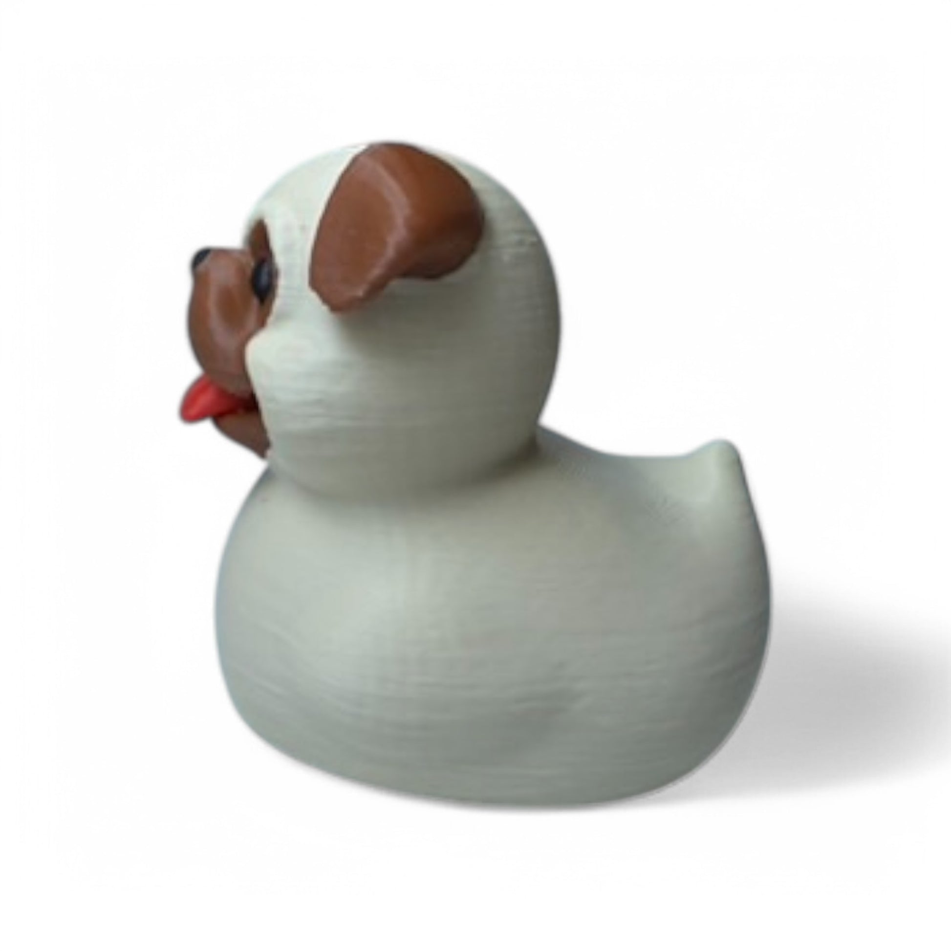 Pug Duck – Adorable & Wrinkly Dog-Inspired Duck Collectible 3D-Printed Duck - Jeep Accessory - Rubber Duck - Great for ducking