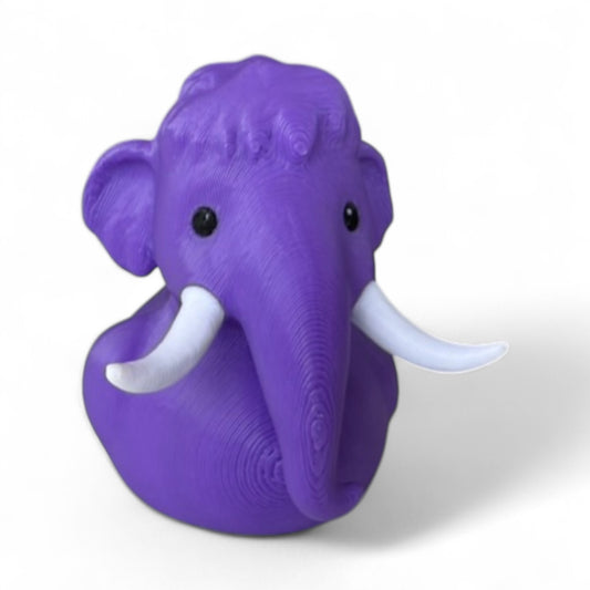 Purple Wooly Mammoth Duck – Prehistoric Quack with a Bold Twist | Erie History 3D-Printed Duck - Jeep Accessory - Rubber Duck - Great for ducking