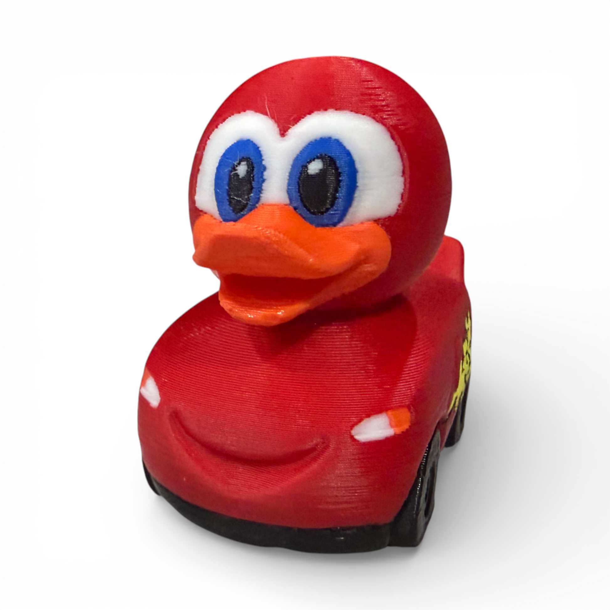 Race Car Duck 3D Printed Red PLA Based Duck for Adventure Lovers - 3D Printed 3D-Printed Duck - Jeep Accessory - Rubber Duck - Great for ducking