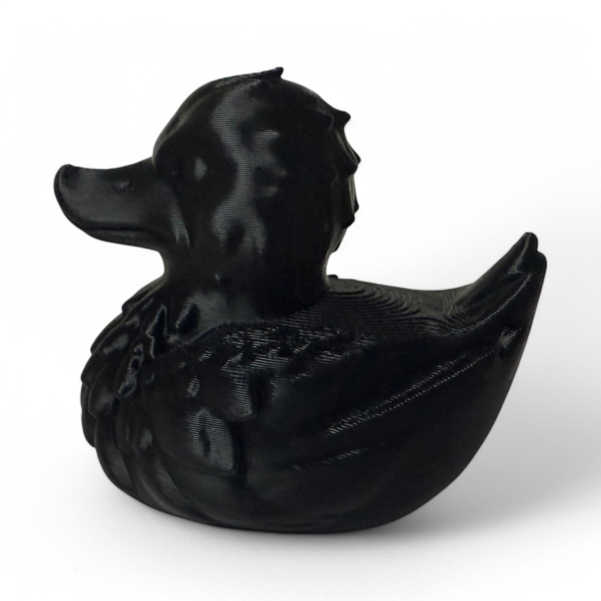 Raven Duck – 3D-Printed Mysterious Duck Collectible with Gothic Feathers & Dark Elegance 3D-Printed Duck - Jeep Accessory - Rubber Duck - Great for ducking