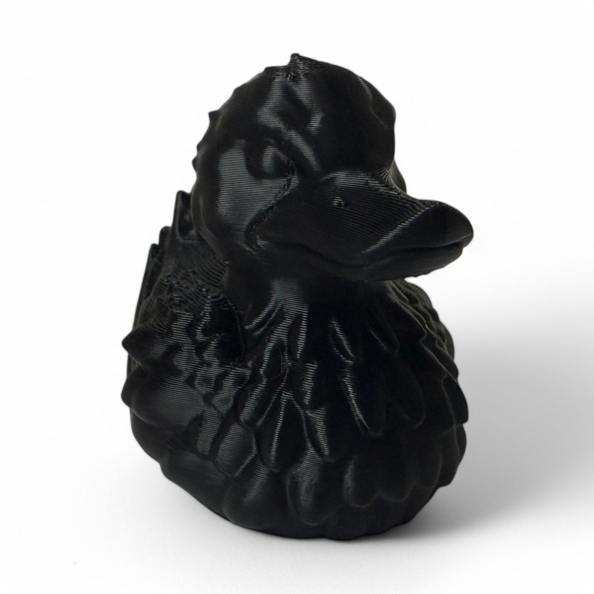 Raven Duck – 3D-Printed Mysterious Duck Collectible with Gothic Feathers & Dark Elegance 3D-Printed Duck - Jeep Accessory - Rubber Duck - Great for ducking