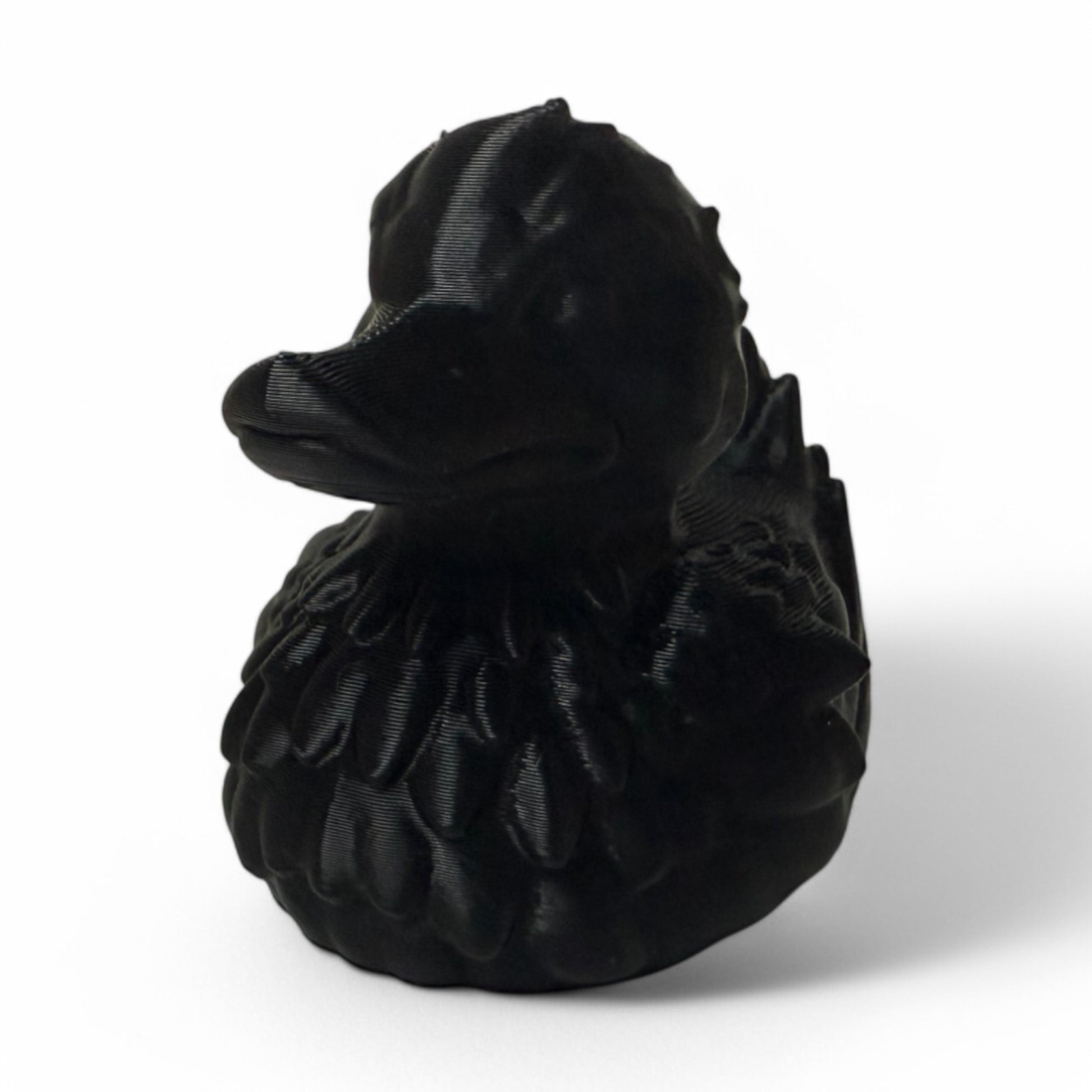 Raven Duck – 3D-Printed Mysterious Duck Collectible with Gothic Feathers & Dark Elegance 3D-Printed Duck - Jeep Accessory - Rubber Duck - Great for ducking