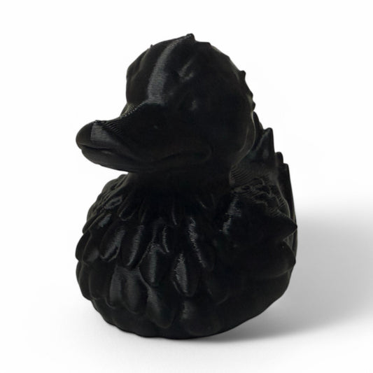 Raven Duck – 3D-Printed Mysterious Duck Collectible with Gothic Feathers & Dark Elegance 3D-Printed Duck - Jeep Accessory - Rubber Duck - Great for ducking