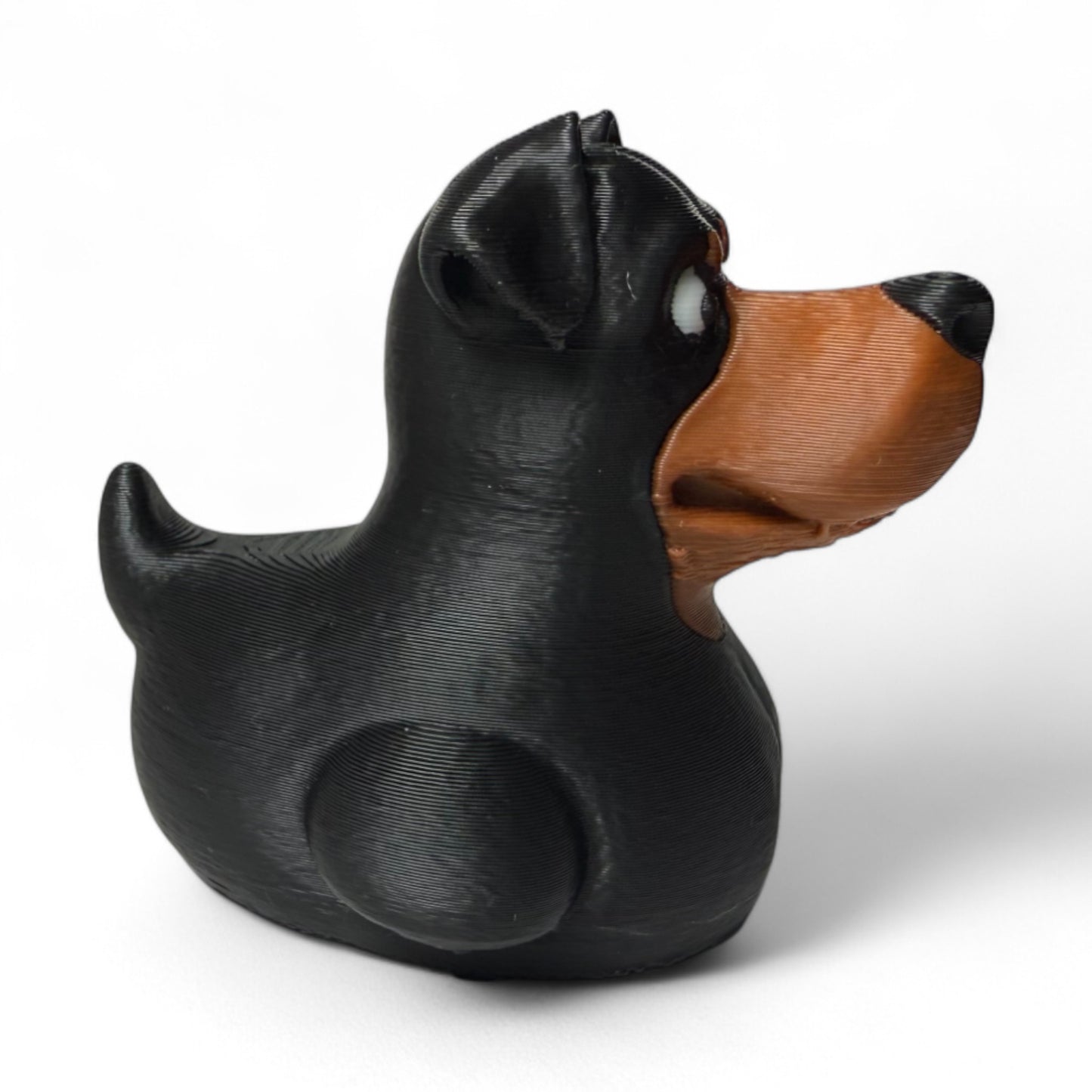 Rottweiler Duck – 3D-Printed Tough Yet Lovable Duck Inspired by the Rottweiler 3D-Printed Duck - Jeep Accessory - Rubber Duck - Great for ducking