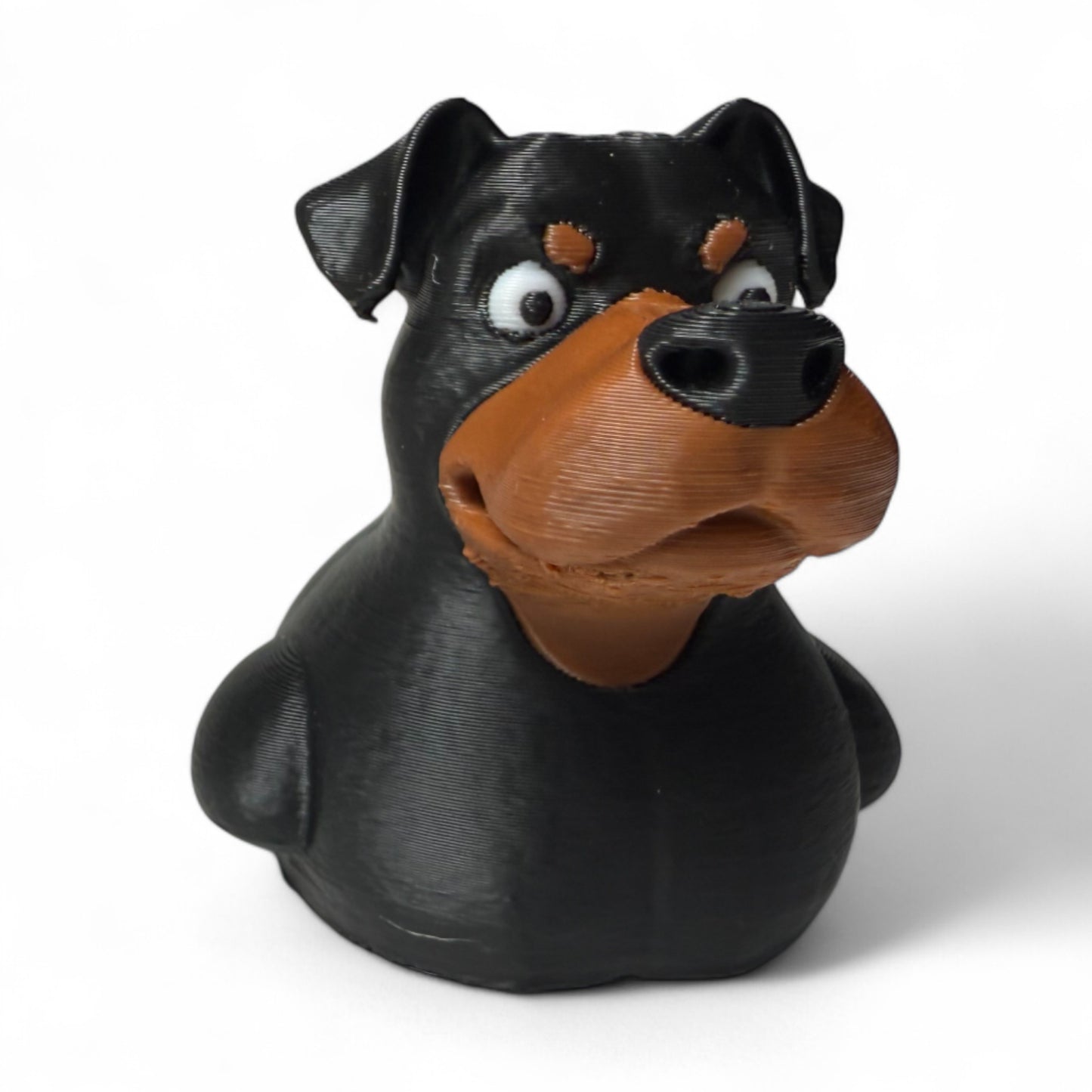 Rottweiler Duck – 3D-Printed Tough Yet Lovable Duck Inspired by the Rottweiler 3D-Printed Duck - Jeep Accessory - Rubber Duck - Great for ducking