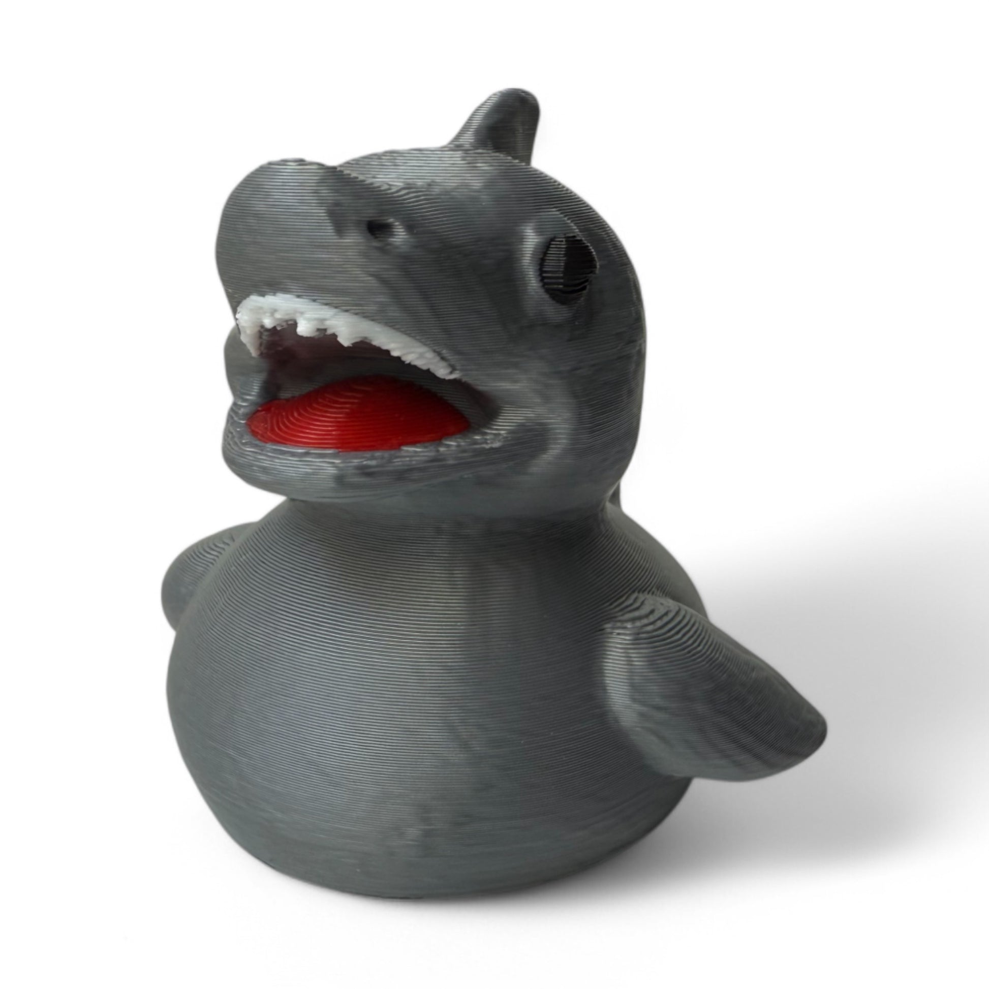 Shark Duck – Fierce & Fin-tastic Ocean Duck Collectible 3D-Printed Duck - Jeep Accessory - Rubber Duck - Great for ducking