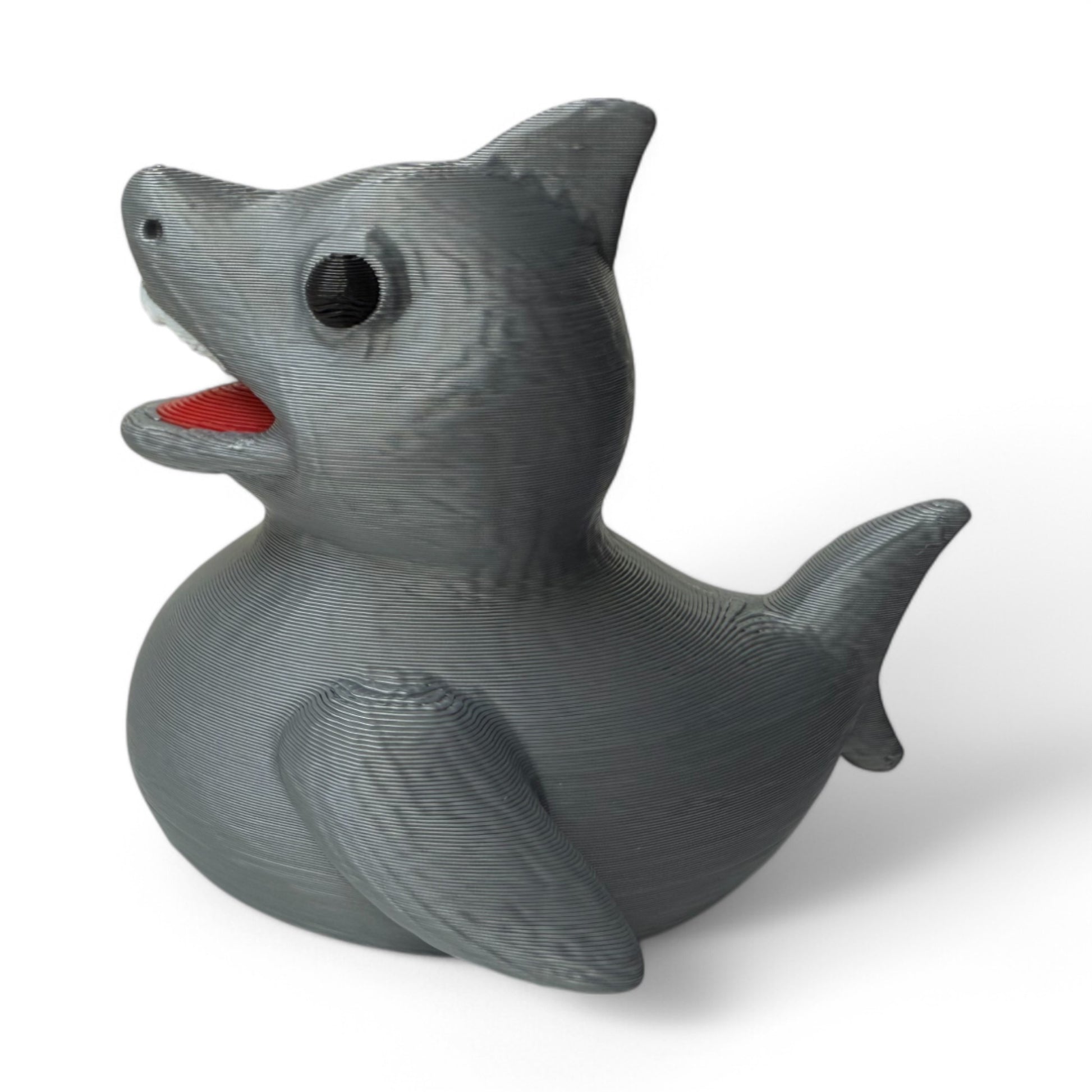 Shark Duck – Fierce & Fin-tastic Ocean Duck Collectible 3D-Printed Duck - Jeep Accessory - Rubber Duck - Great for ducking