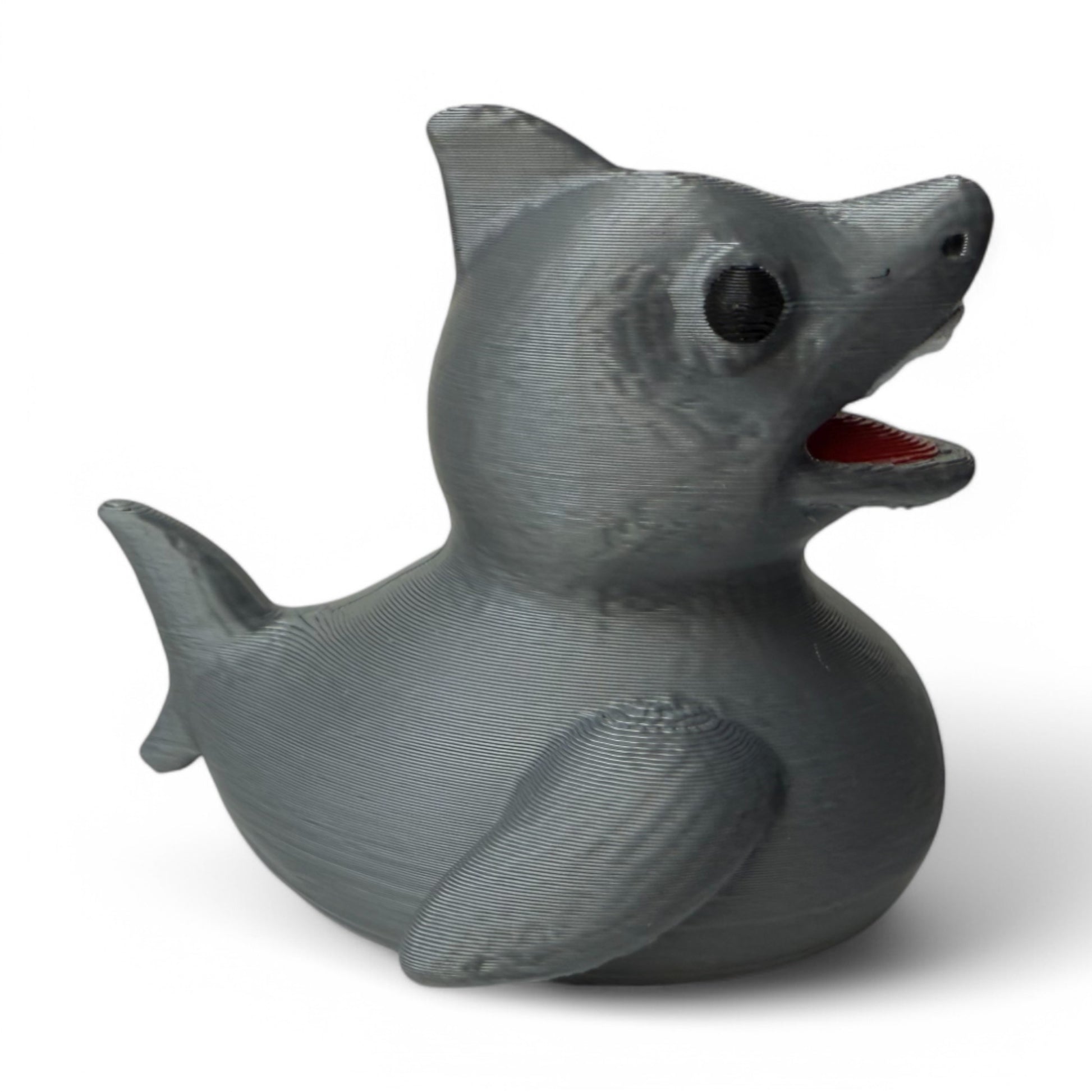 Shark Duck – Fierce & Fin-tastic Ocean Duck Collectible 3D-Printed Duck - Jeep Accessory - Rubber Duck - Great for ducking