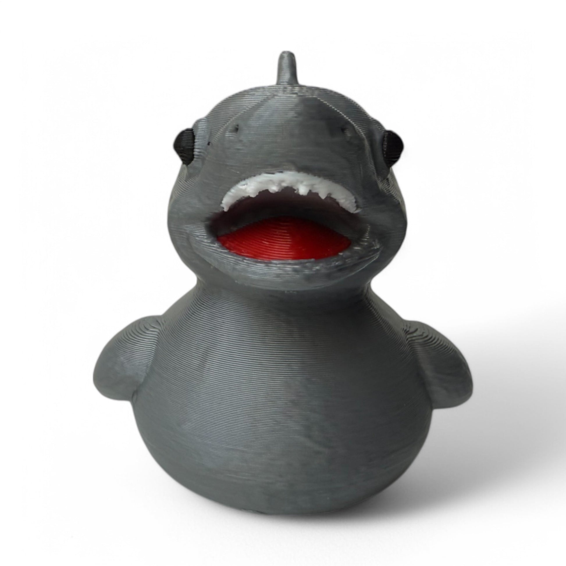 Shark Duck – Fierce & Fin-tastic Ocean Duck Collectible 3D-Printed Duck - Jeep Accessory - Rubber Duck - Great for ducking