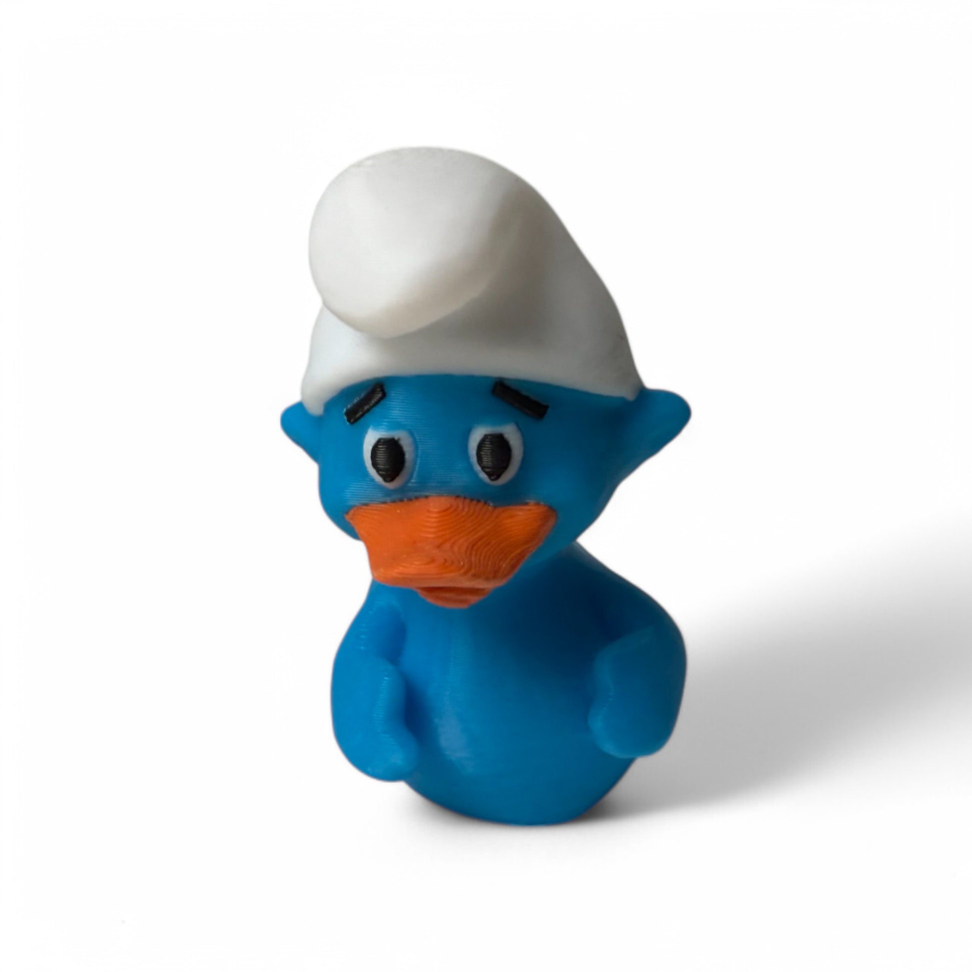 Smurf Duck – Blue Cartoon-Inspired Duck Collectible 3D-Printed Duck - Jeep Accessory - Rubber Duck - Great for ducking