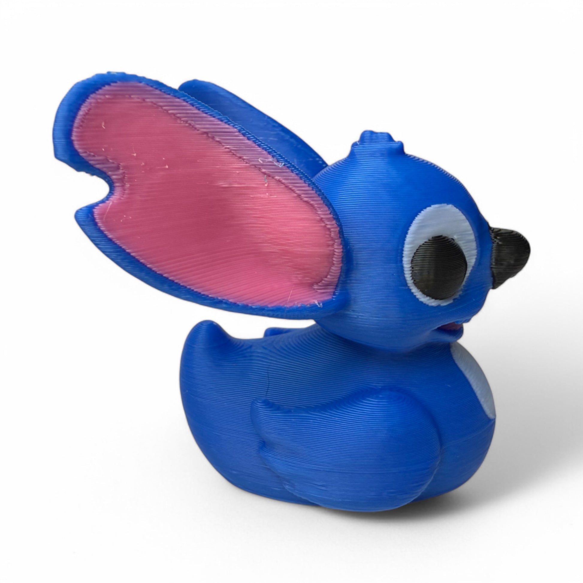 Stitch Duck – 3D-Printed Alien Duck Collectible with Big Ears, Mischief & Charm 3D-Printed Duck - Jeep Accessory - Rubber Duck - Great for ducking