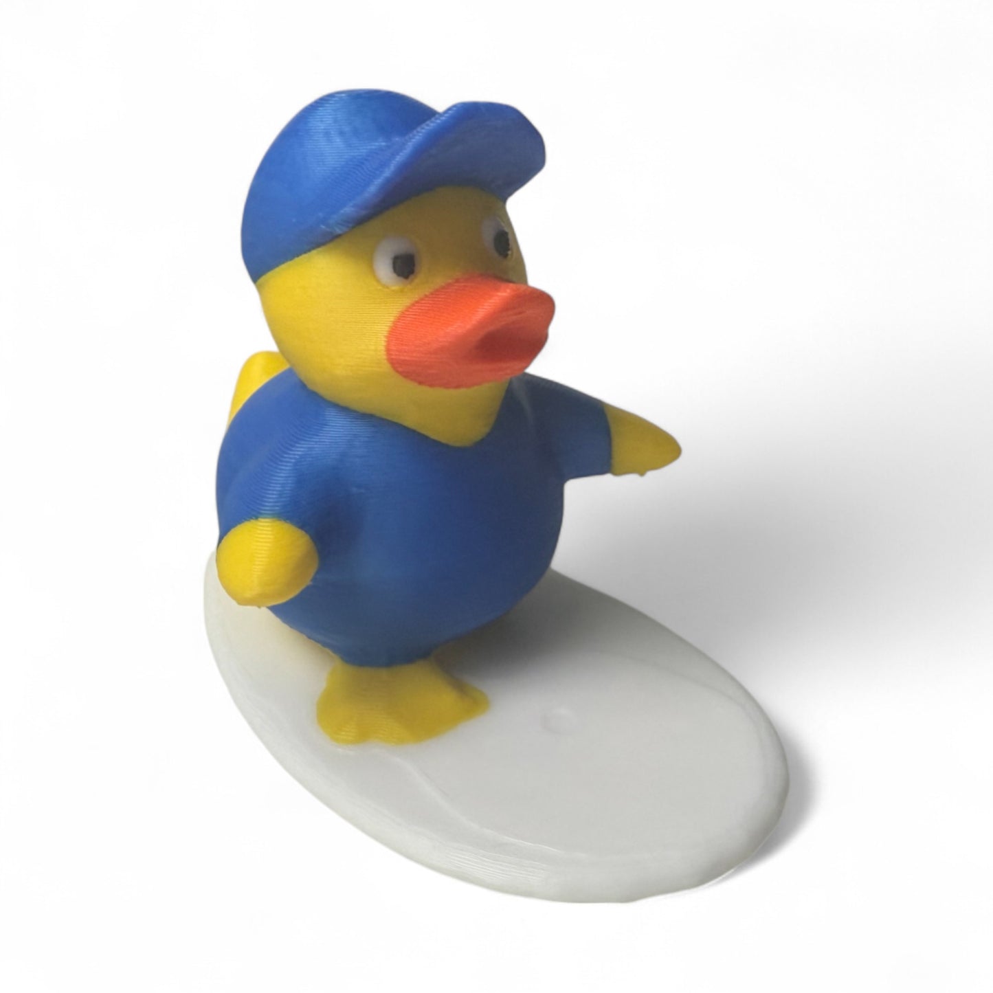 Surfer Duck – 3D-Printed Duck with Surfboard & Beach Bum Style 3D-Printed Duck - Jeep Accessory - Rubber Duck - Great for ducking