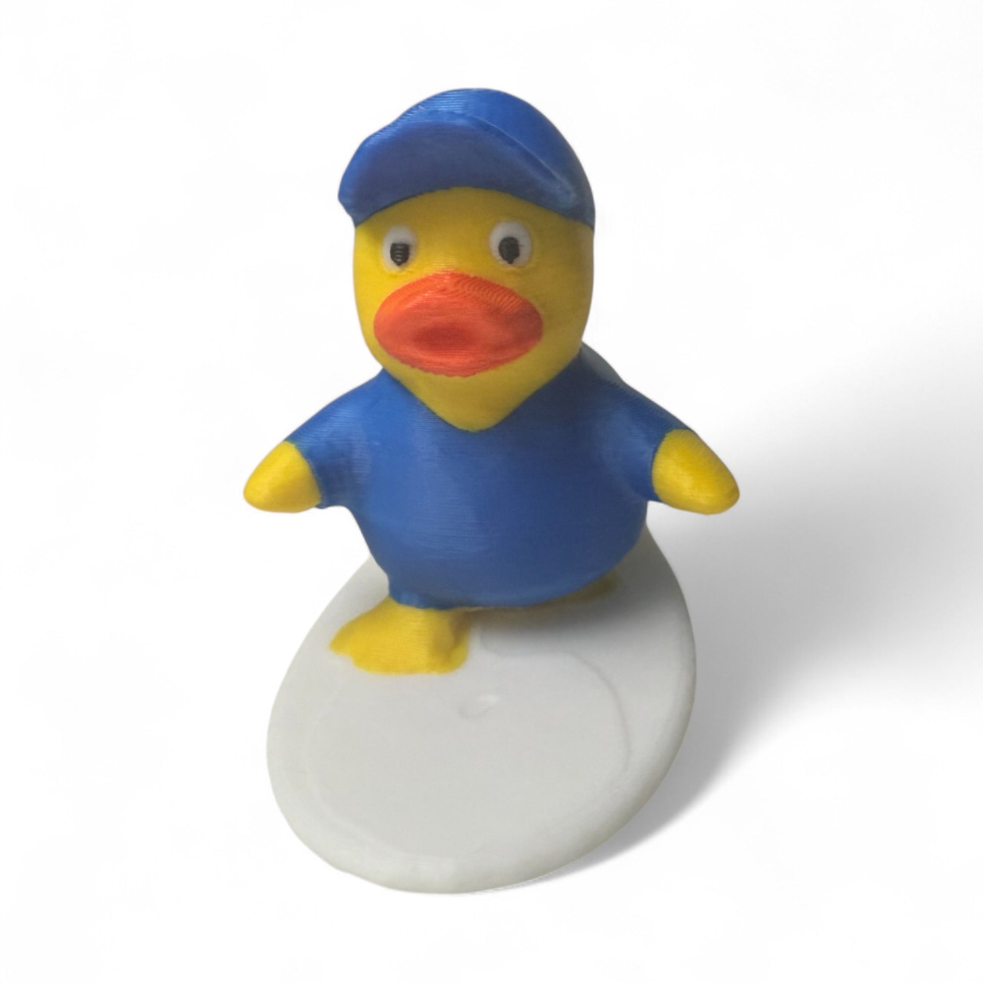 Surfer Duck – 3D-Printed Duck with Surfboard & Beach Bum Style 3D-Printed Duck - Jeep Accessory - Rubber Duck - Great for ducking