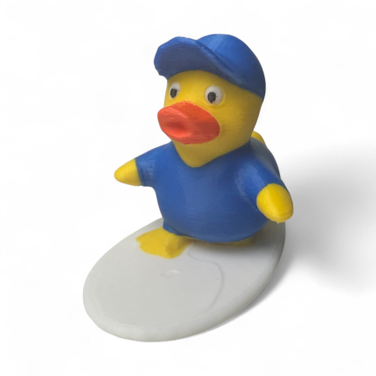 Surfer Duck – 3D-Printed Duck with Surfboard & Beach Bum Style 3D-Printed Duck - Jeep Accessory - Rubber Duck - Great for ducking