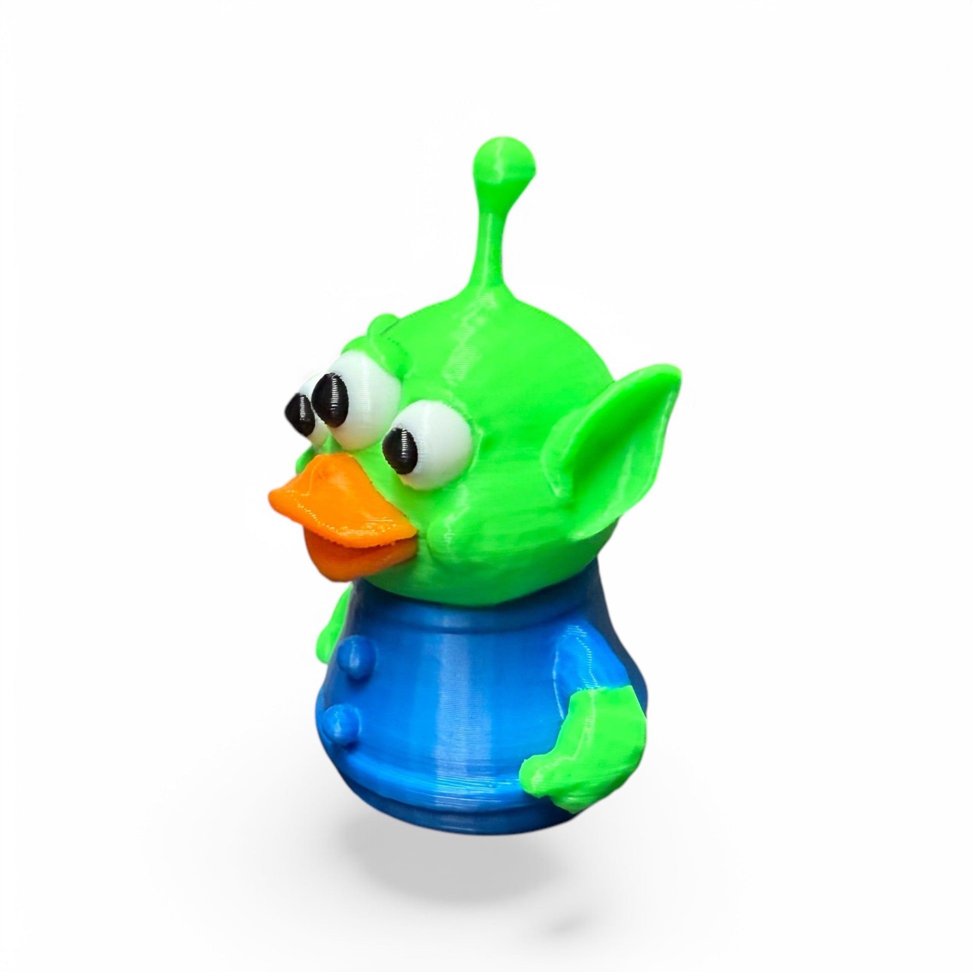 Three-Eyed Alien Duck 3D-Printed Duck - Jeep Accessory - Rubber Duck - Great for ducking