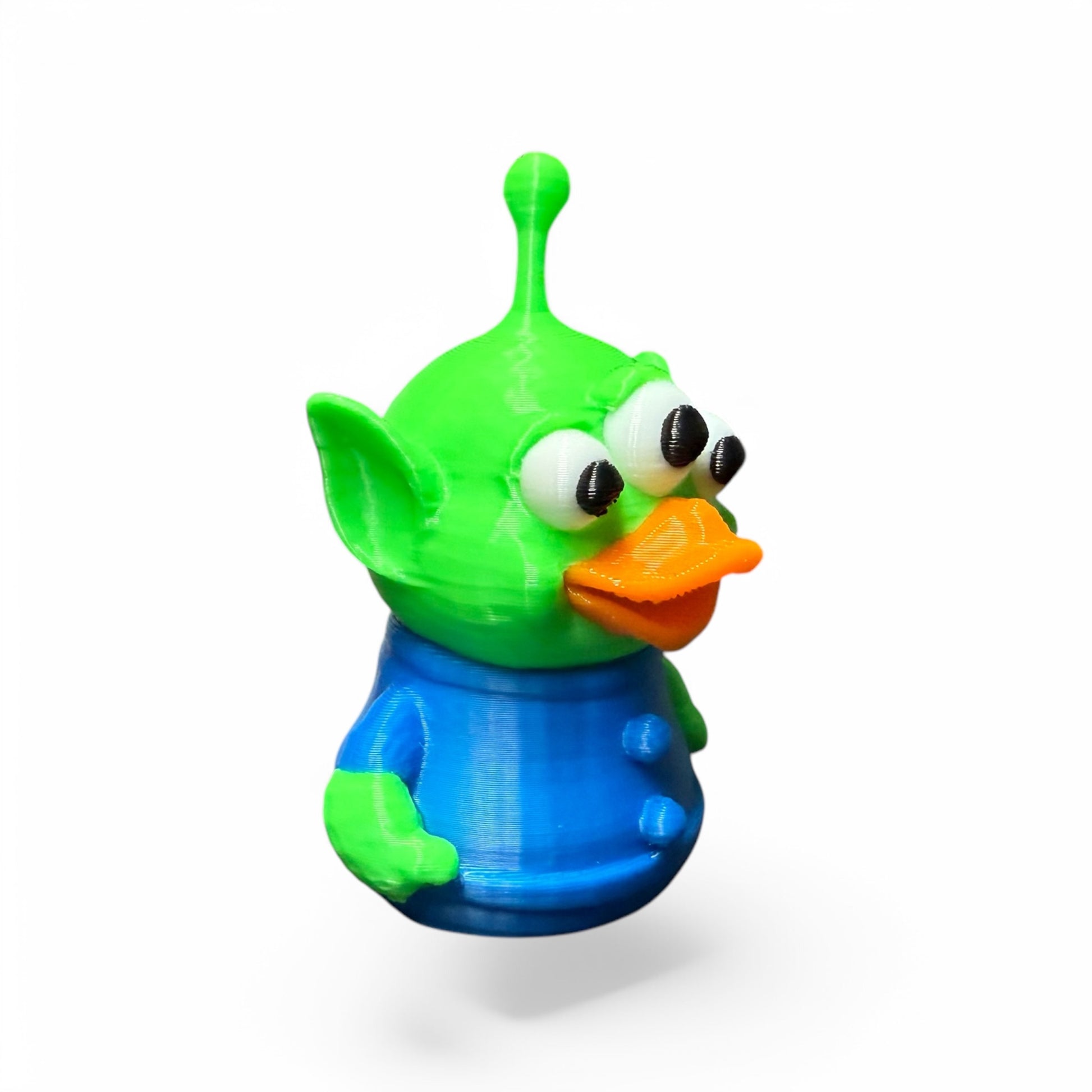Three-Eyed Alien Duck 3D-Printed Duck - Jeep Accessory - Rubber Duck - Great for ducking