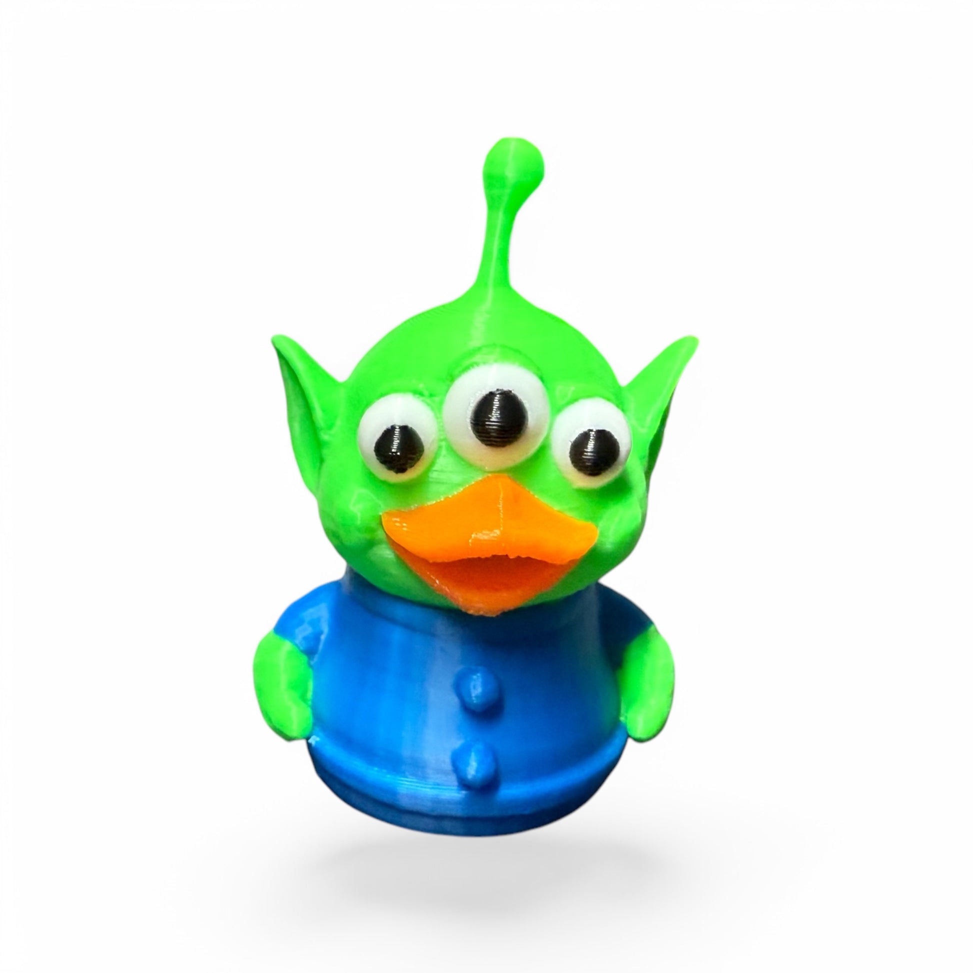 Three-Eyed Alien Duck 3D-Printed Duck - Jeep Accessory - Rubber Duck - Great for ducking