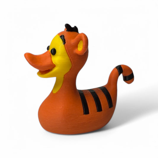 Tiger Duck 3D-Printed Duck - Jeep Accessory - Rubber Duck - Great for ducking