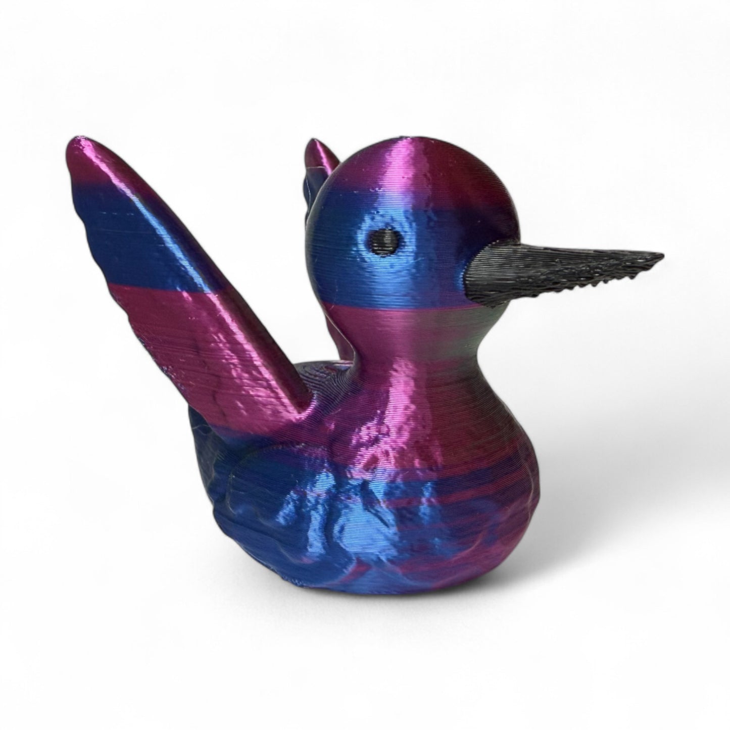 Translucent Hummingbird Duck – A Graceful Tribute to Nature’s Smallest Flier 3D-Printed Duck - Jeep Accessory - Rubber Duck - Great for ducking