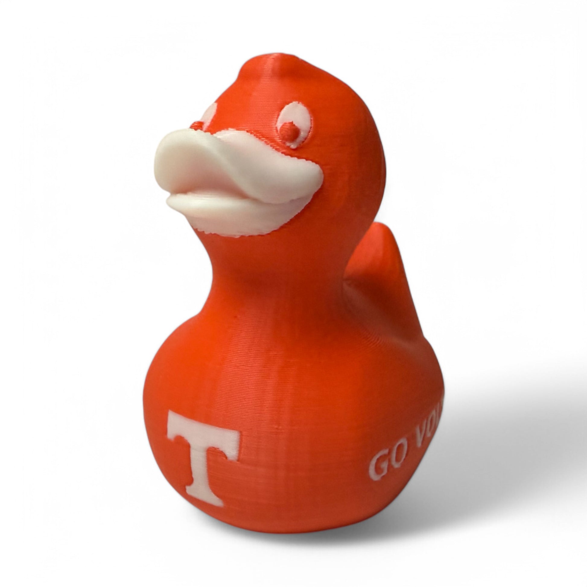 University of Tennessee Duck – 3D-Printed Duck in Official Orange & White Spirit 3D-Printed Duck - Jeep Accessory - Rubber Duck - Great for ducking