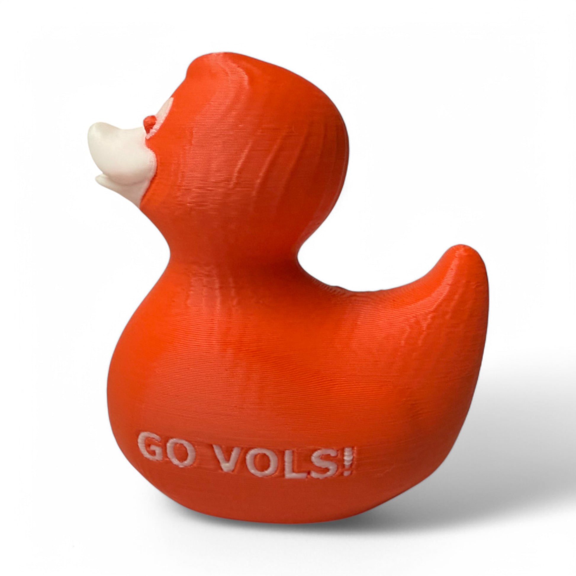 University of Tennessee Duck – 3D-Printed Duck in Official Orange & White Spirit 3D-Printed Duck - Jeep Accessory - Rubber Duck - Great for ducking