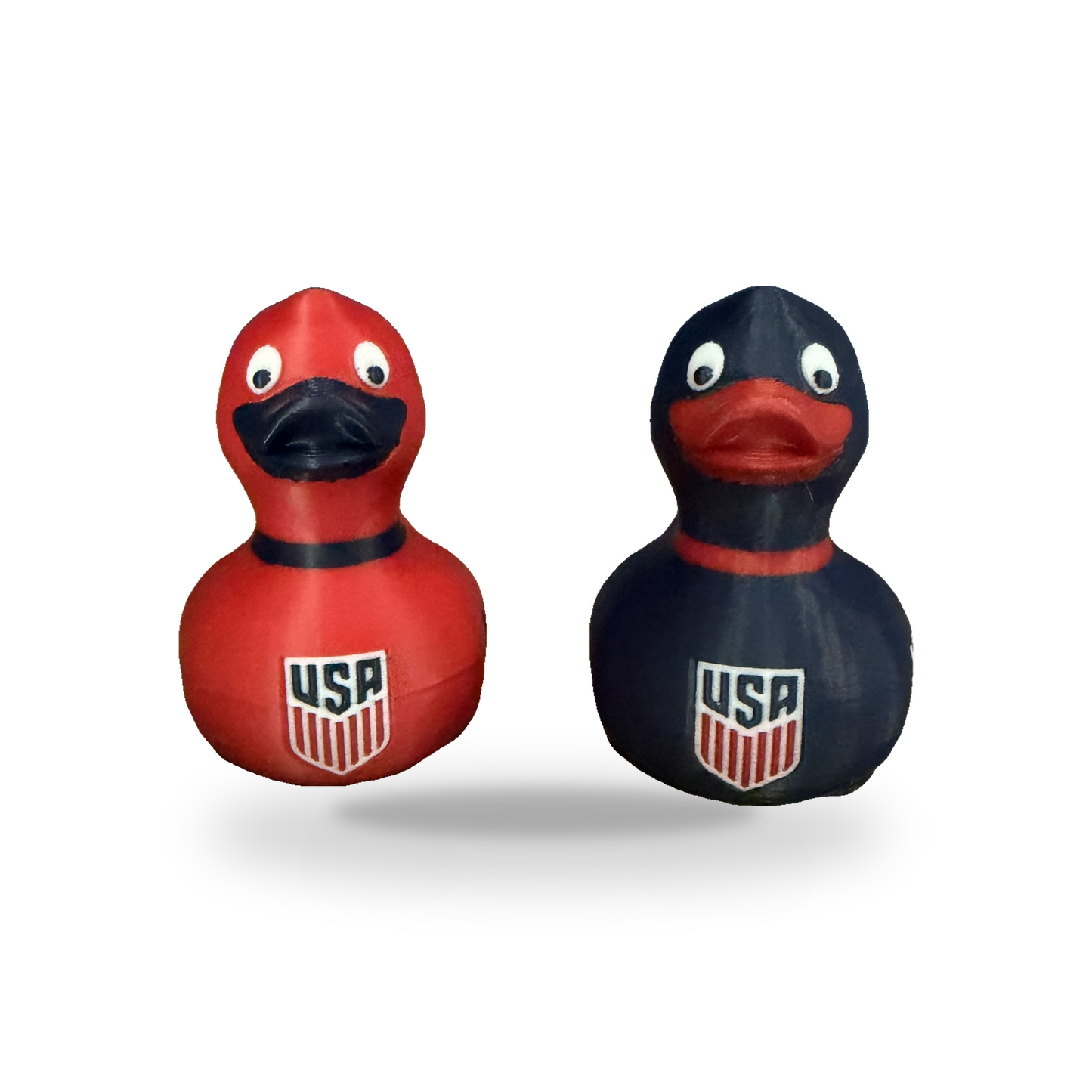 Usa Soccer Ducks - 3D Printed Collectible Duck Desk and Dashboard Decor Gift 3D-Printed Duck - Jeep Accessory - Rubber Duck - Great for ducking