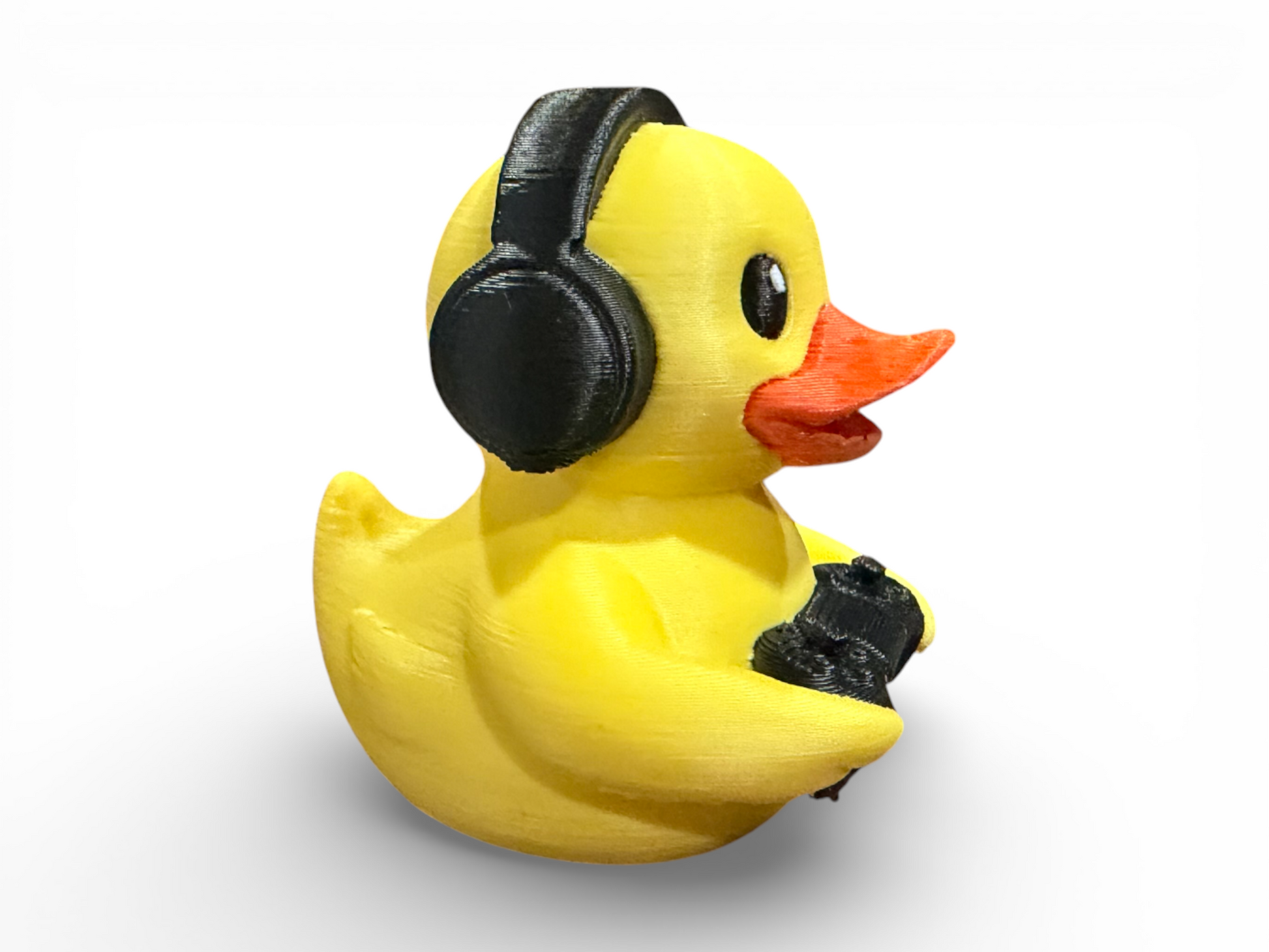 Video Game Duck with Controller – Gamer Desk Duck Collectible 3D-Printed Duck - Jeep Accessory - Rubber Duck - Great for ducking