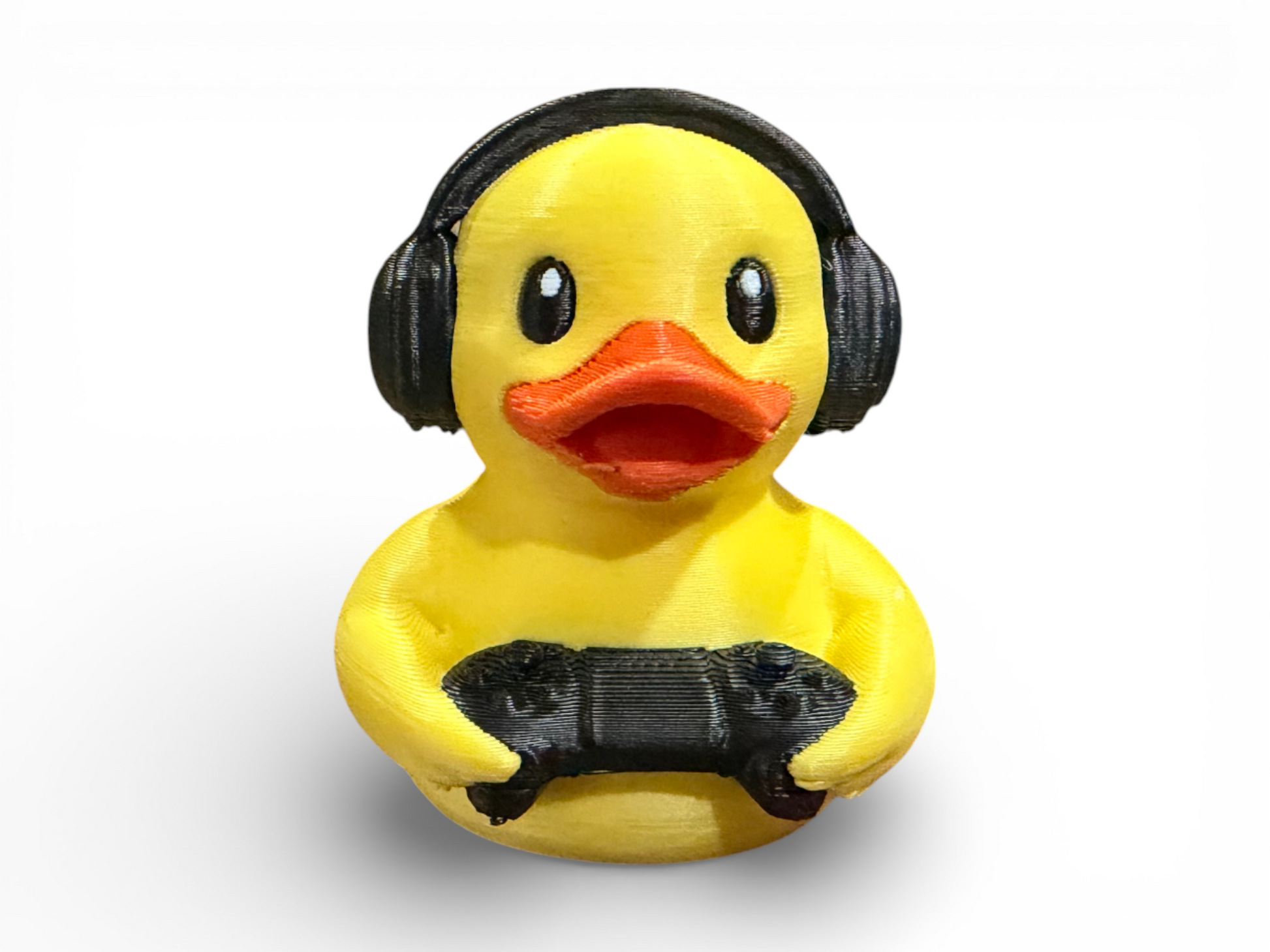 Video Game Duck with Controller – Gamer Desk Duck Collectible 3D-Printed Duck - Jeep Accessory - Rubber Duck - Great for ducking