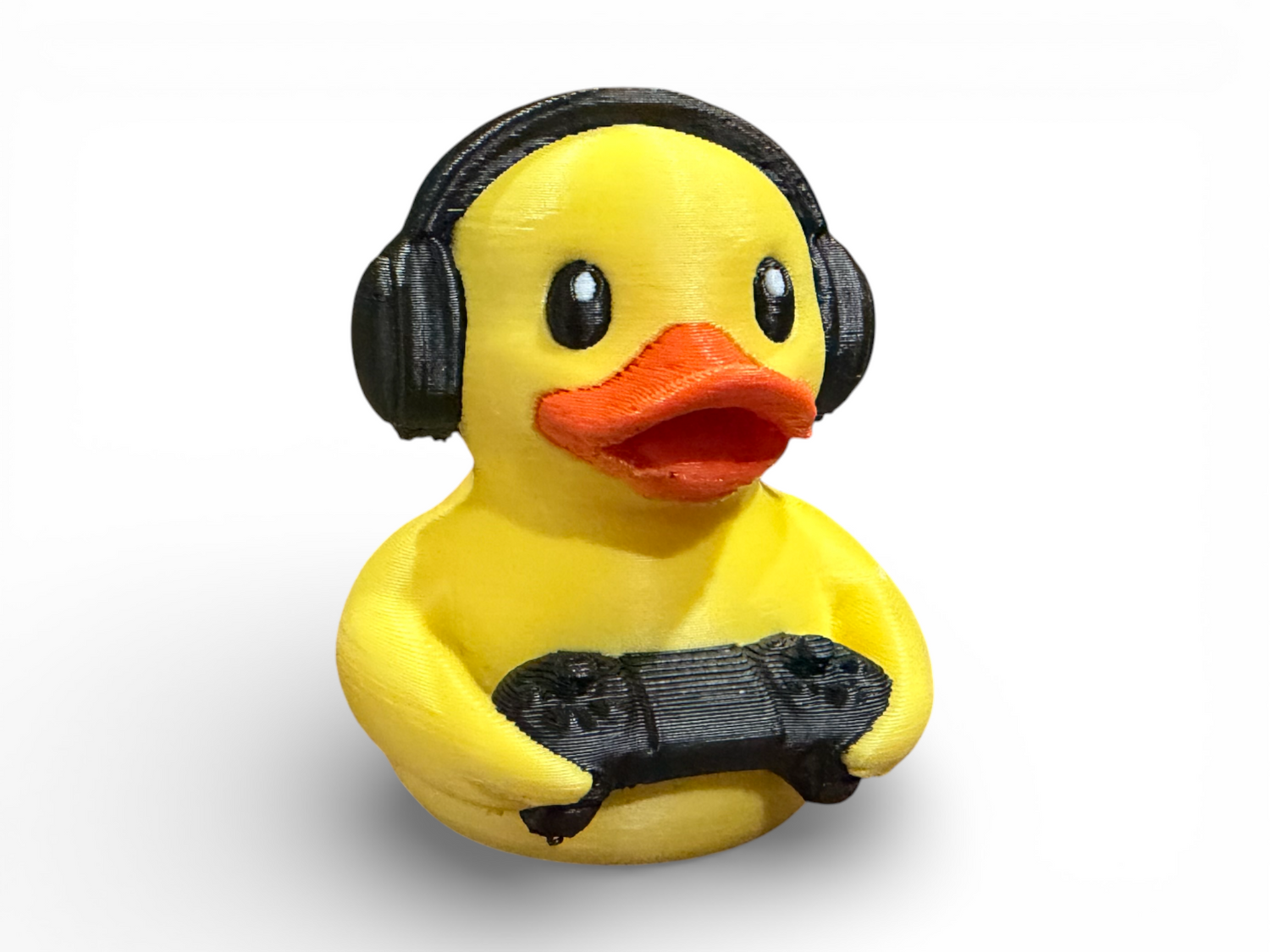 Video Game Duck with Controller – Gamer Desk Duck Collectible 3D-Printed Duck - Jeep Accessory - Rubber Duck - Great for ducking