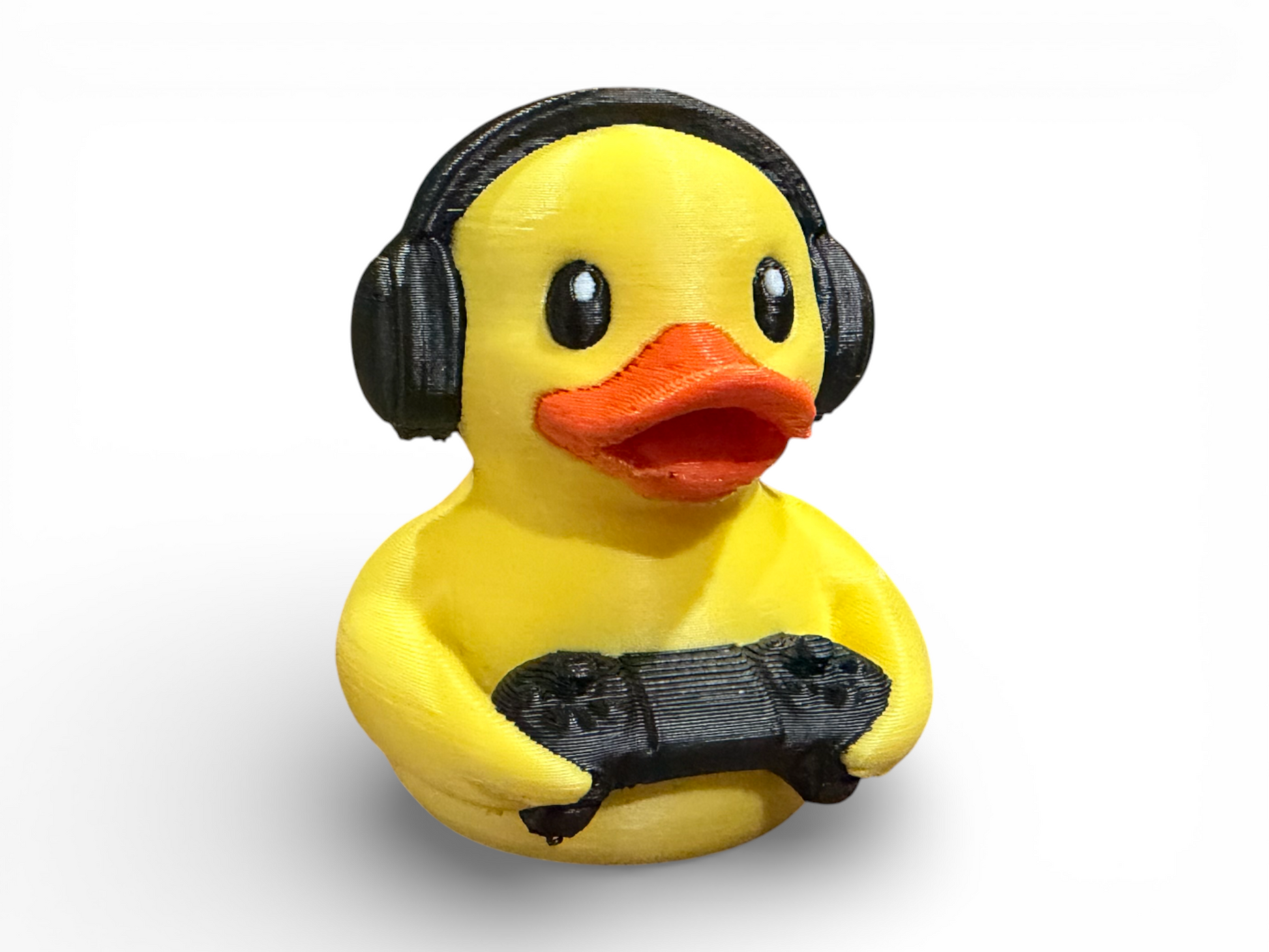 Video Game Duck with Controller – Gamer Desk Duck Collectible 3D-Printed Duck - Jeep Accessory - Rubber Duck - Great for ducking