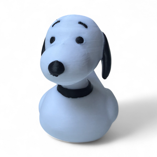 White Beagle Duck. 3D Printed White PLA Based Duck for Off-Road Adventures 3D-Printed Duck - Jeep Accessory - Rubber Duck - Great for ducking