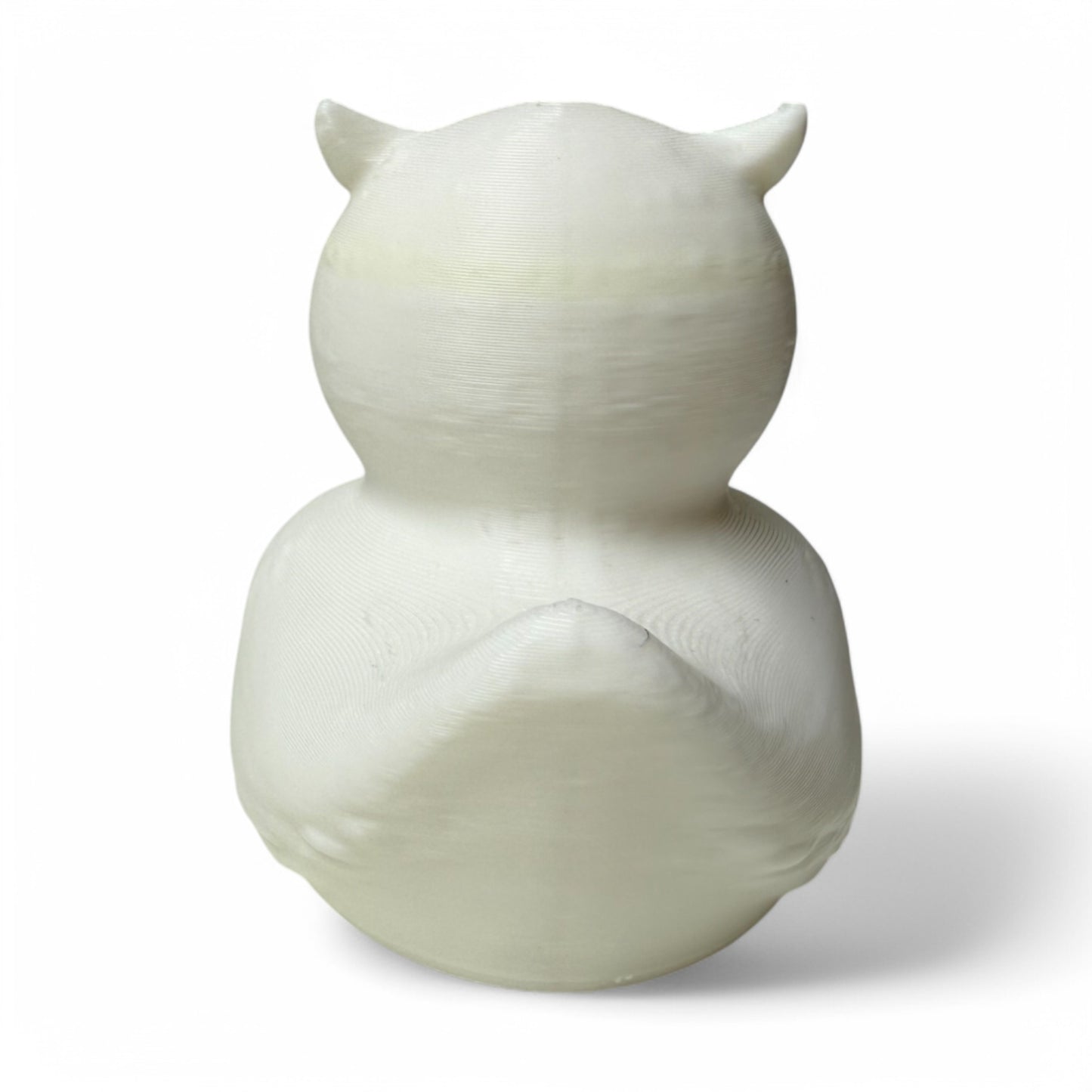 White Owl Duck – 3D-Printed Duck Collectible with Feathery Wisdom & Nocturnal Magic 3D-Printed Duck - Jeep Accessory - Rubber Duck - Great for ducking