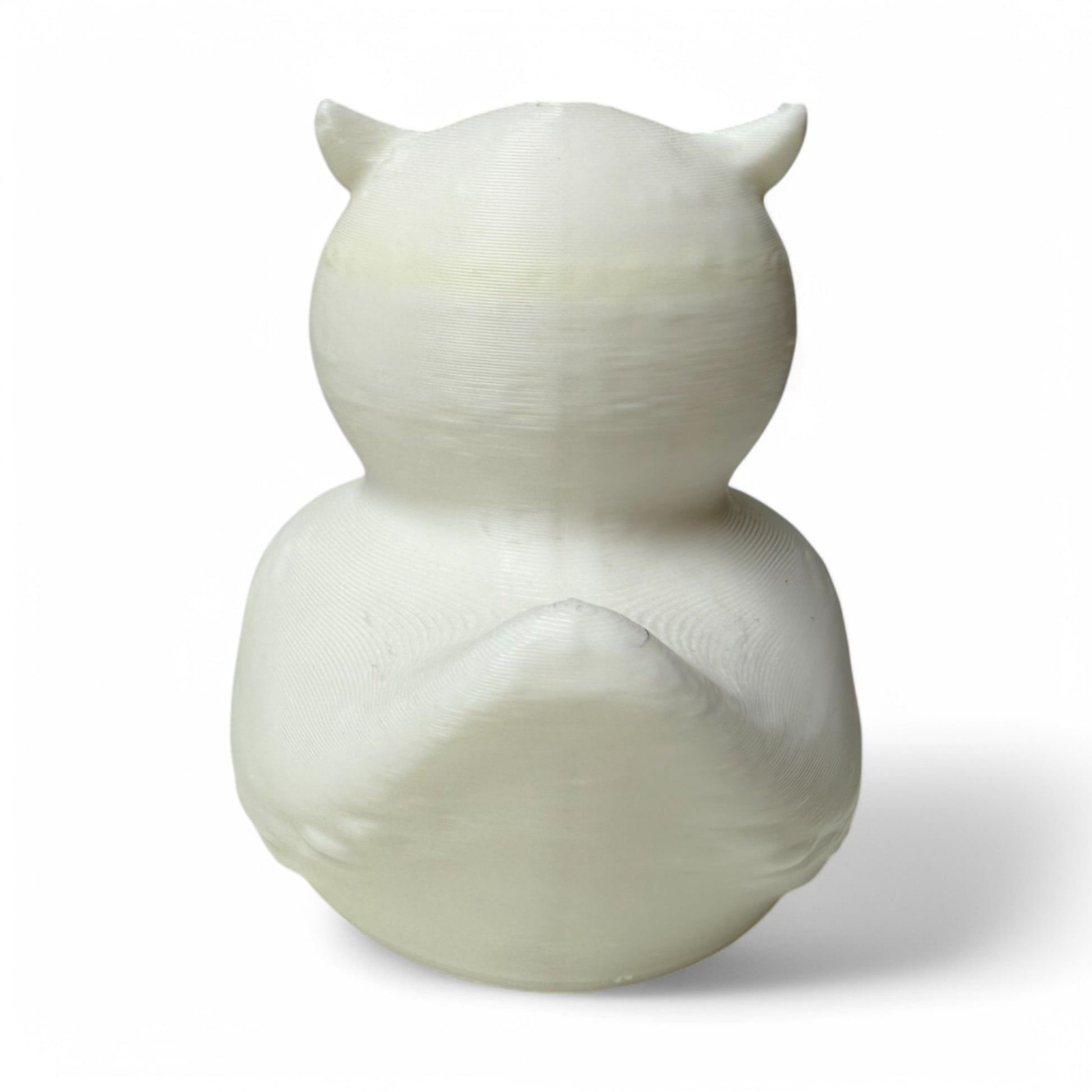White Owl Duck – 3D-Printed Duck Collectible with Feathery Wisdom & Nocturnal Magic 3D-Printed Duck - Jeep Accessory - Rubber Duck - Great for ducking