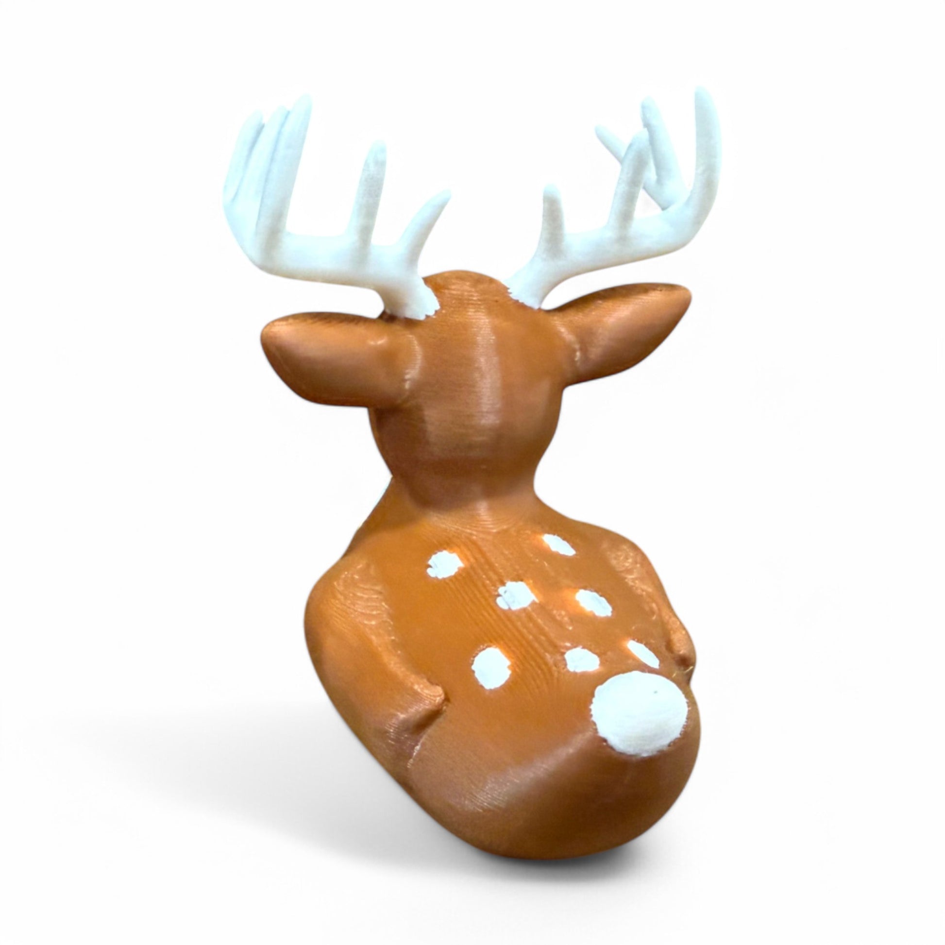 White Tailed Deer / Buck Duck 3D-Printed Duck - Jeep Accessory - Rubber Duck - Great for ducking