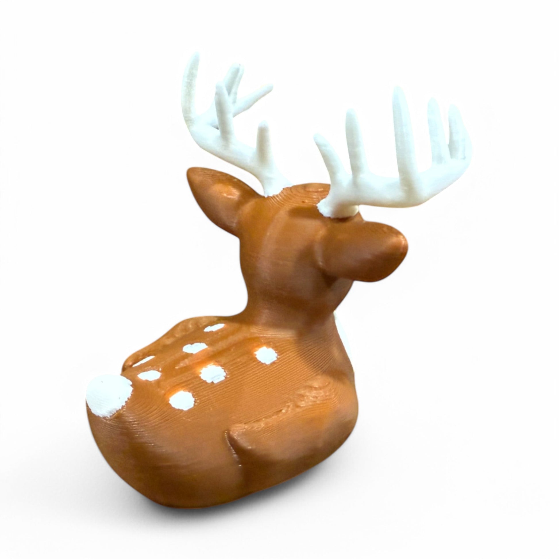 White Tailed Deer / Buck Duck 3D-Printed Duck - Jeep Accessory - Rubber Duck - Great for ducking