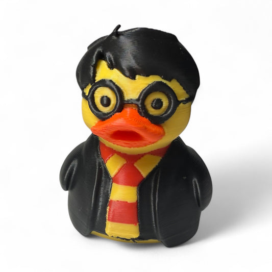 Wizard Duck with Magical Scarf and Glasses – Fantasy Gift for Fans 3D-Printed Duck - Jeep Accessory - Rubber Duck - Great for ducking