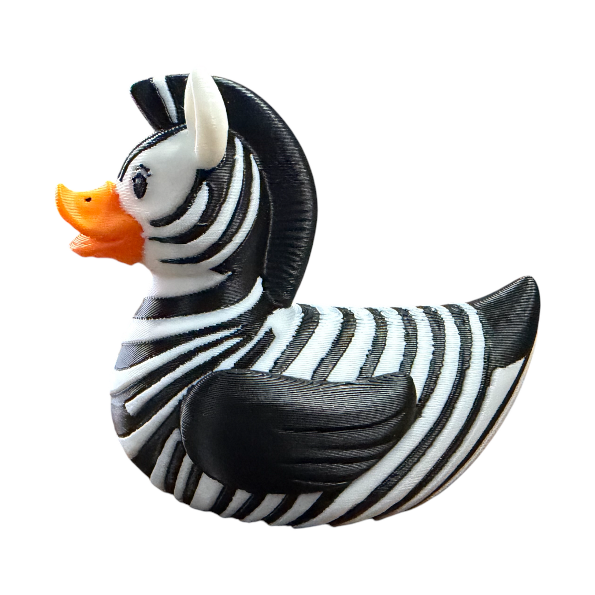 Zebra Duck – Safari Animal Duck Collectible for Jeep Ducking and Gifts 3D-Printed Duck - Jeep Accessory - Rubber Duck - Great for ducking