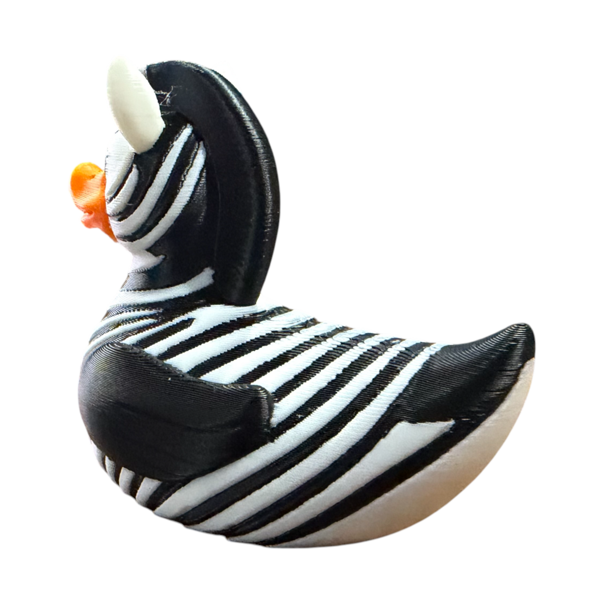 Zebra Duck – Safari Animal Duck Collectible for Jeep Ducking and Gifts 3D-Printed Duck - Jeep Accessory - Rubber Duck - Great for ducking